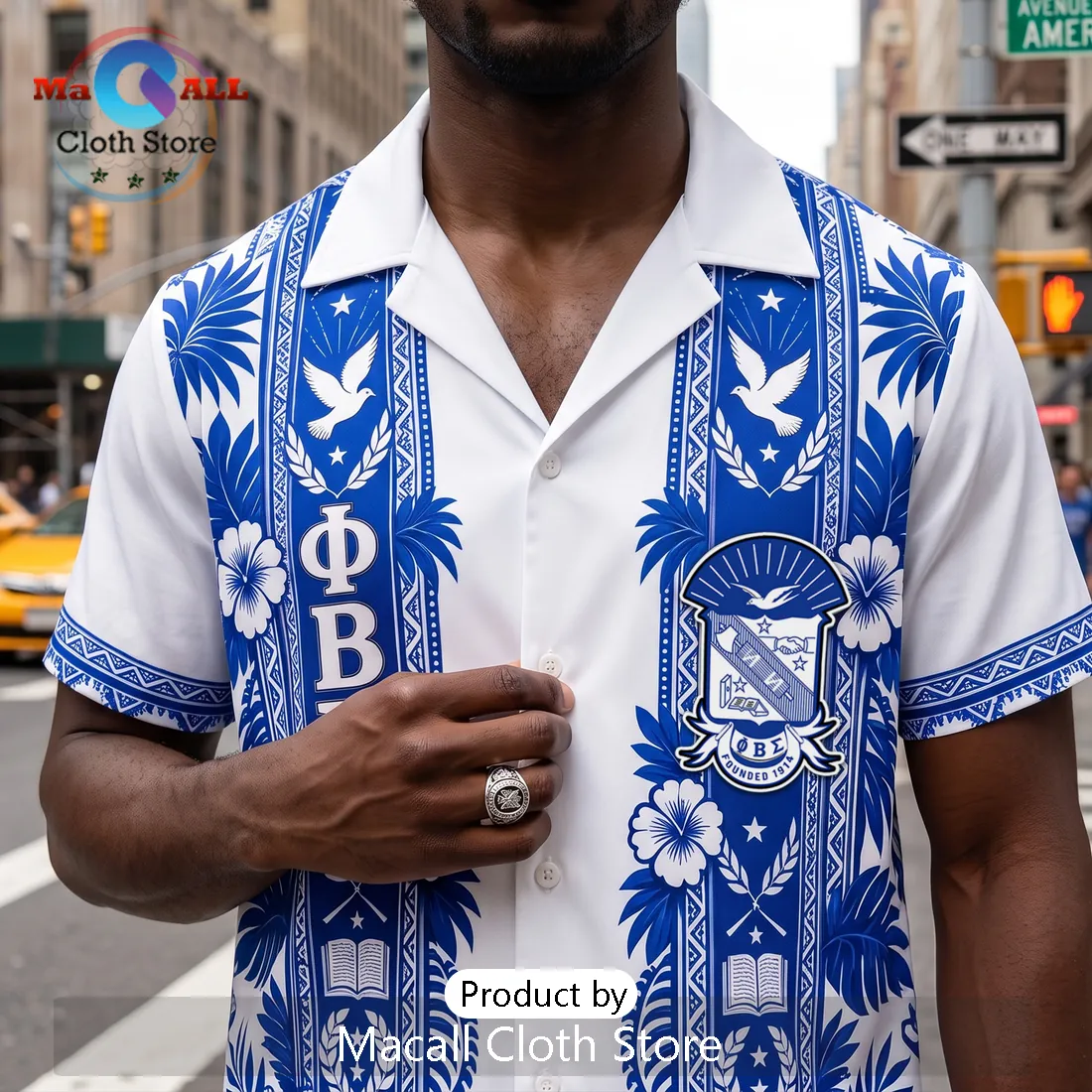 Phi Beta Sigma Premium Floral Hawaiian Shirt Phi Beta Sigma Premium Floral Hawaiian Shirt