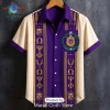 Omega Psi Phi Black Gold Hawaiian Shirt