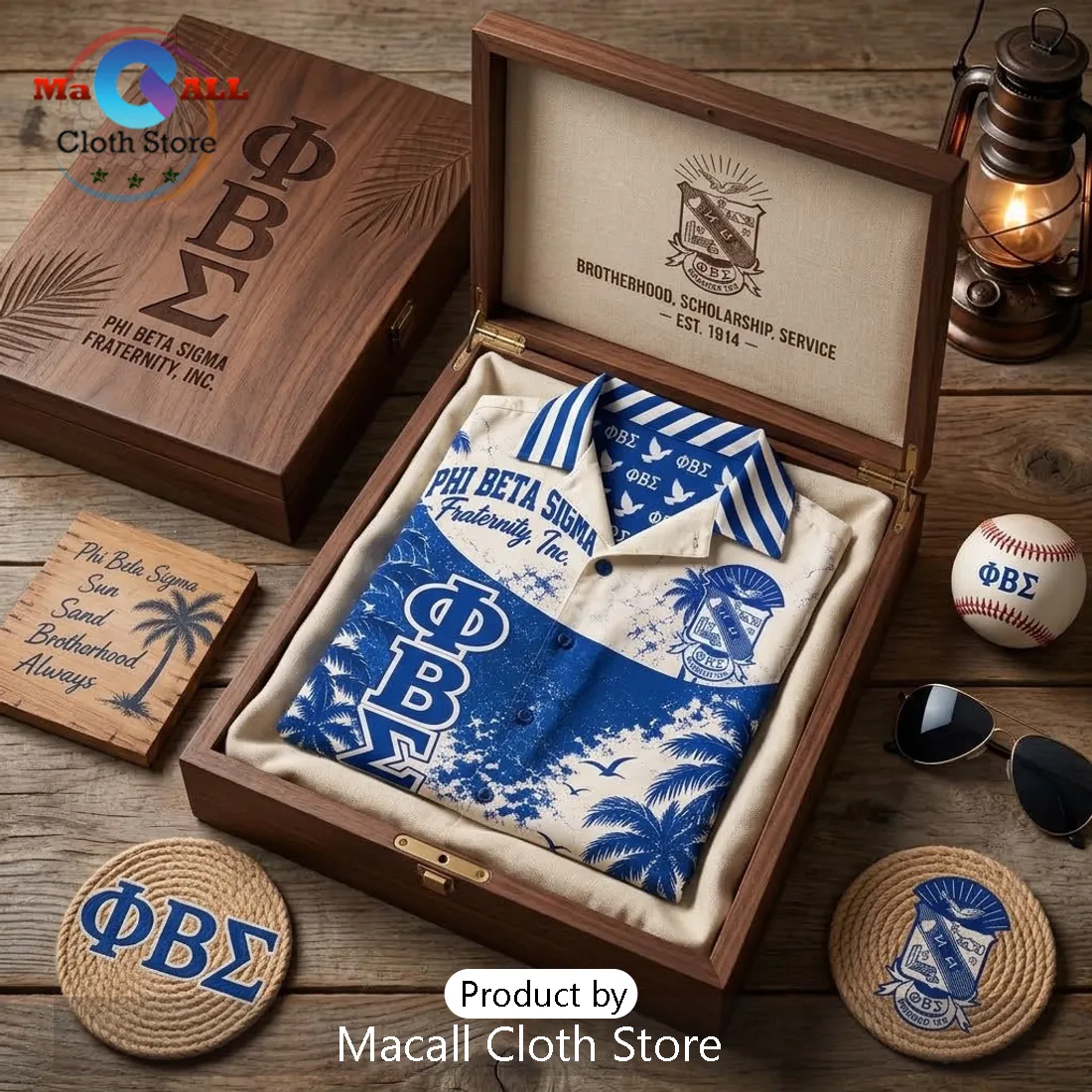 Phi Beta Sigma Fraternity Aloha Button Down Shirt Phi Beta Sigma Fraternity Aloha Button Down Shirt