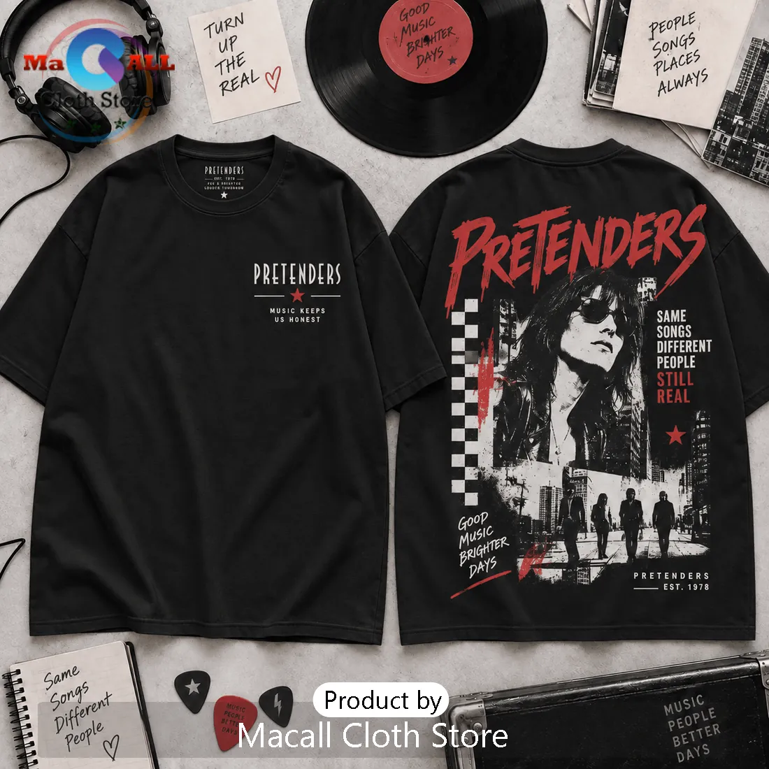 Pretenders Still Real Retro Concert Hawaiian Shirt Pretenders Still Real Retro Concert Hawaiian Shirt