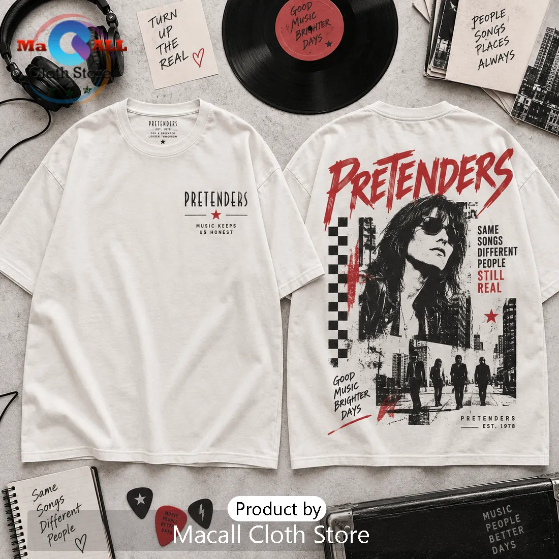 Pretenders Still Real Retro Concert Hawaiian Shirt Pretenders Still Real Retro Concert Hawaiian Shirt