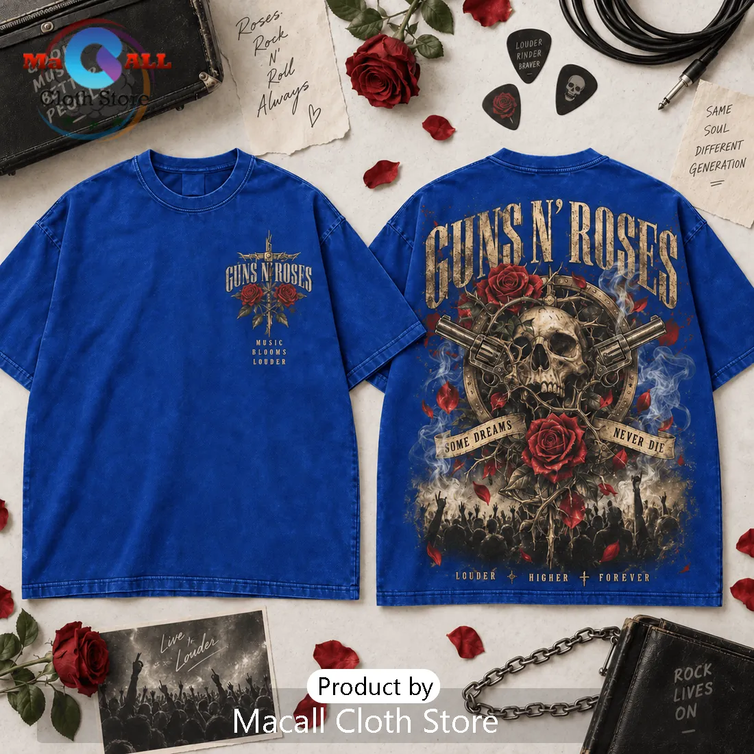 Guns N Roses Roses And Revolvers Shirt Guns N Roses Roses And Revolvers Shirt