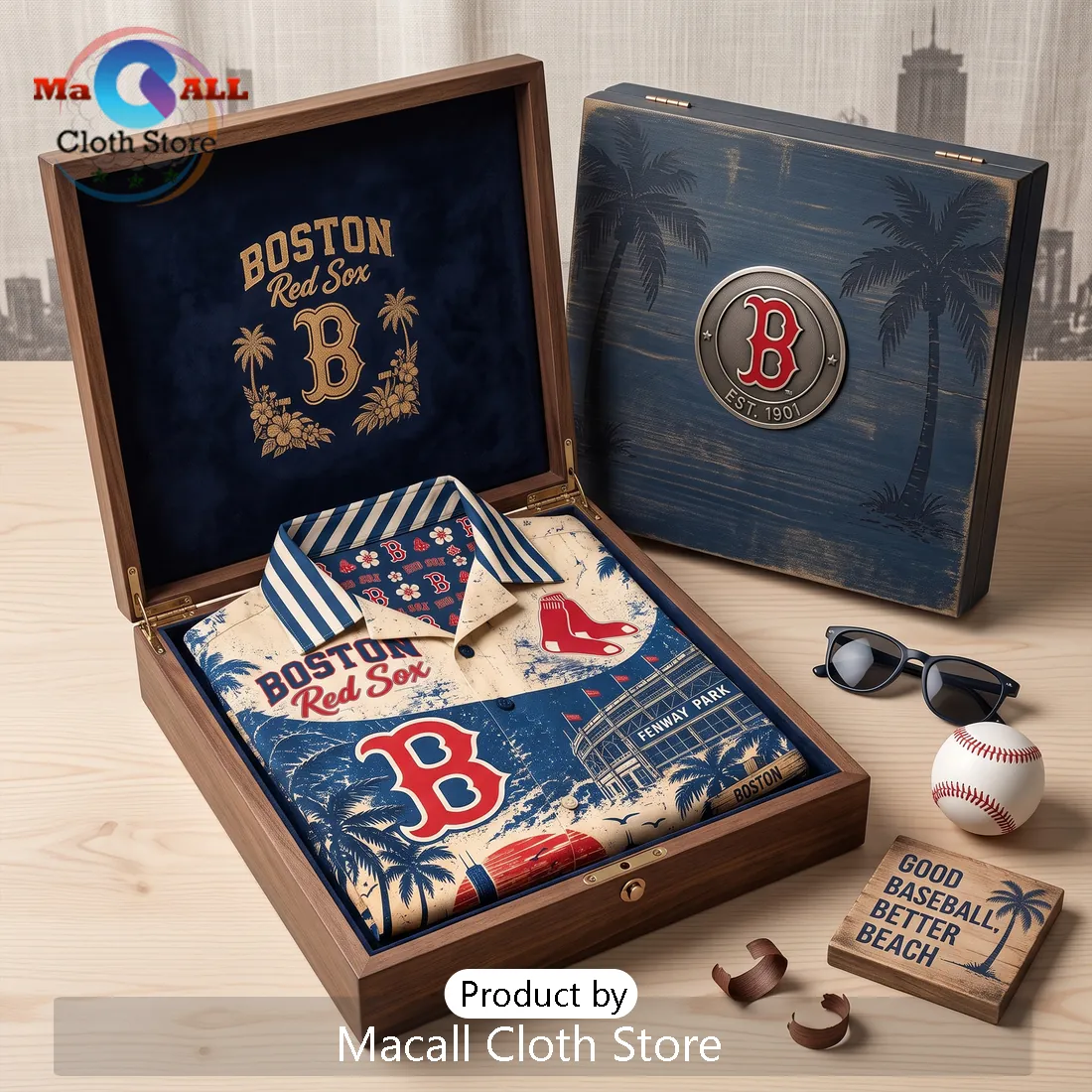 Boston Red Sox Vintage Fenway Park Hawaiian Shirt Boston Red Sox Vintage Fenway Park Hawaiian Shirt
