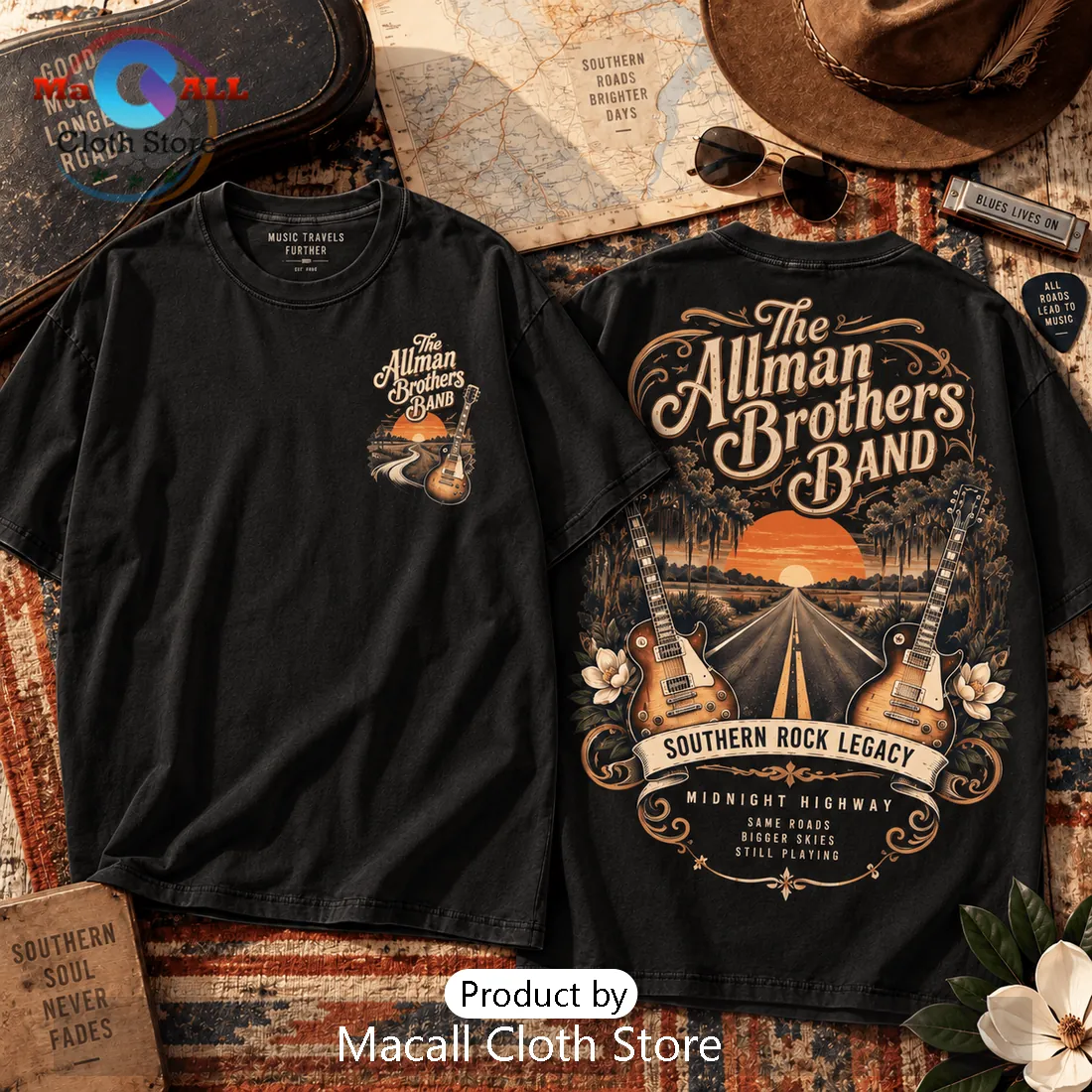 The Allman Brothers Band Southern Rock Shirt The Allman Brothers Band Southern Rock Shirt