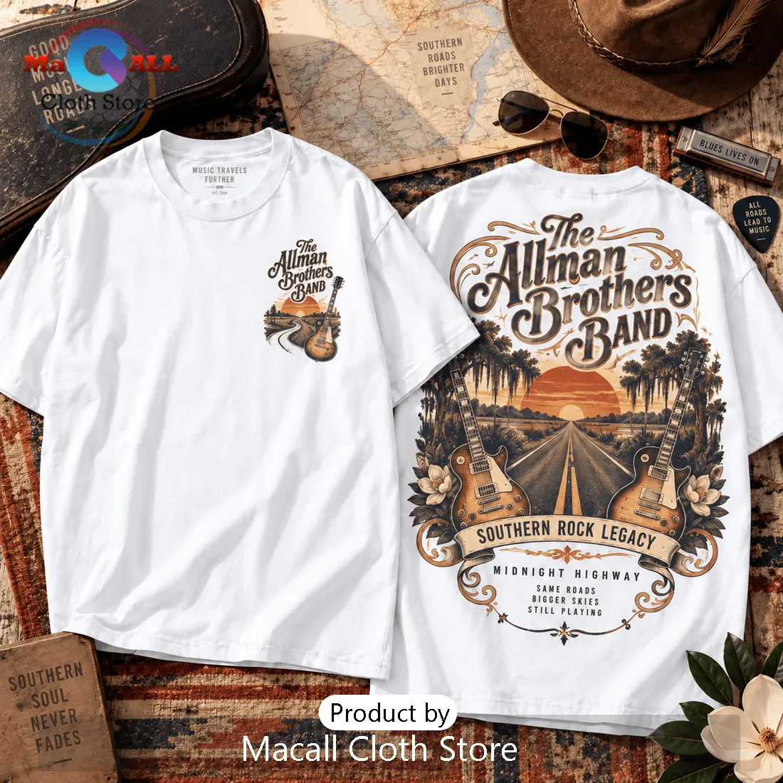 The Allman Brothers Band Southern Rock Shirt The Allman Brothers Band Southern Rock Shirt