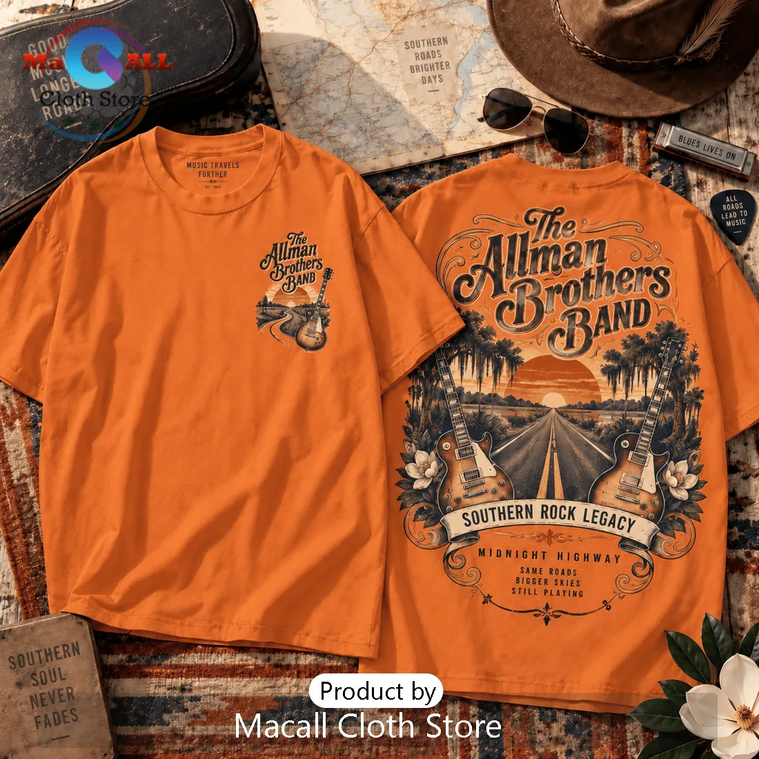 The Allman Brothers Band Southern Rock Shirt The Allman Brothers Band Southern Rock Shirt