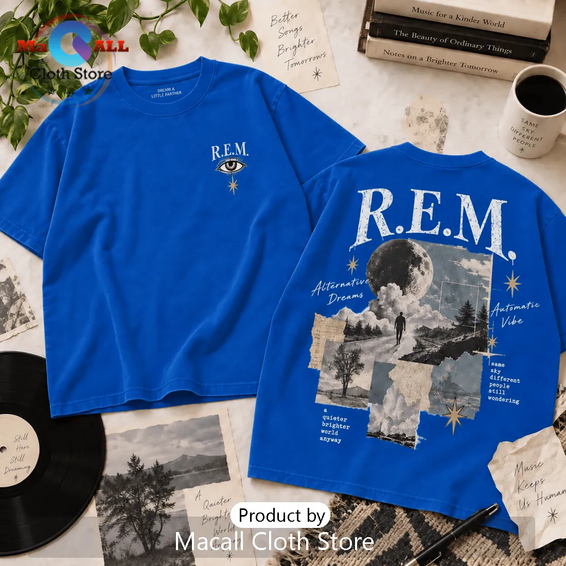 R.E.M. Vintage Black Washed Shirt R.E.M. Vintage Black Washed Shirt