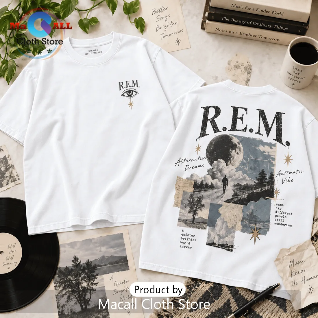 R.E.M. Vintage Black Washed Shirt R.E.M. Vintage Black Washed Shirt