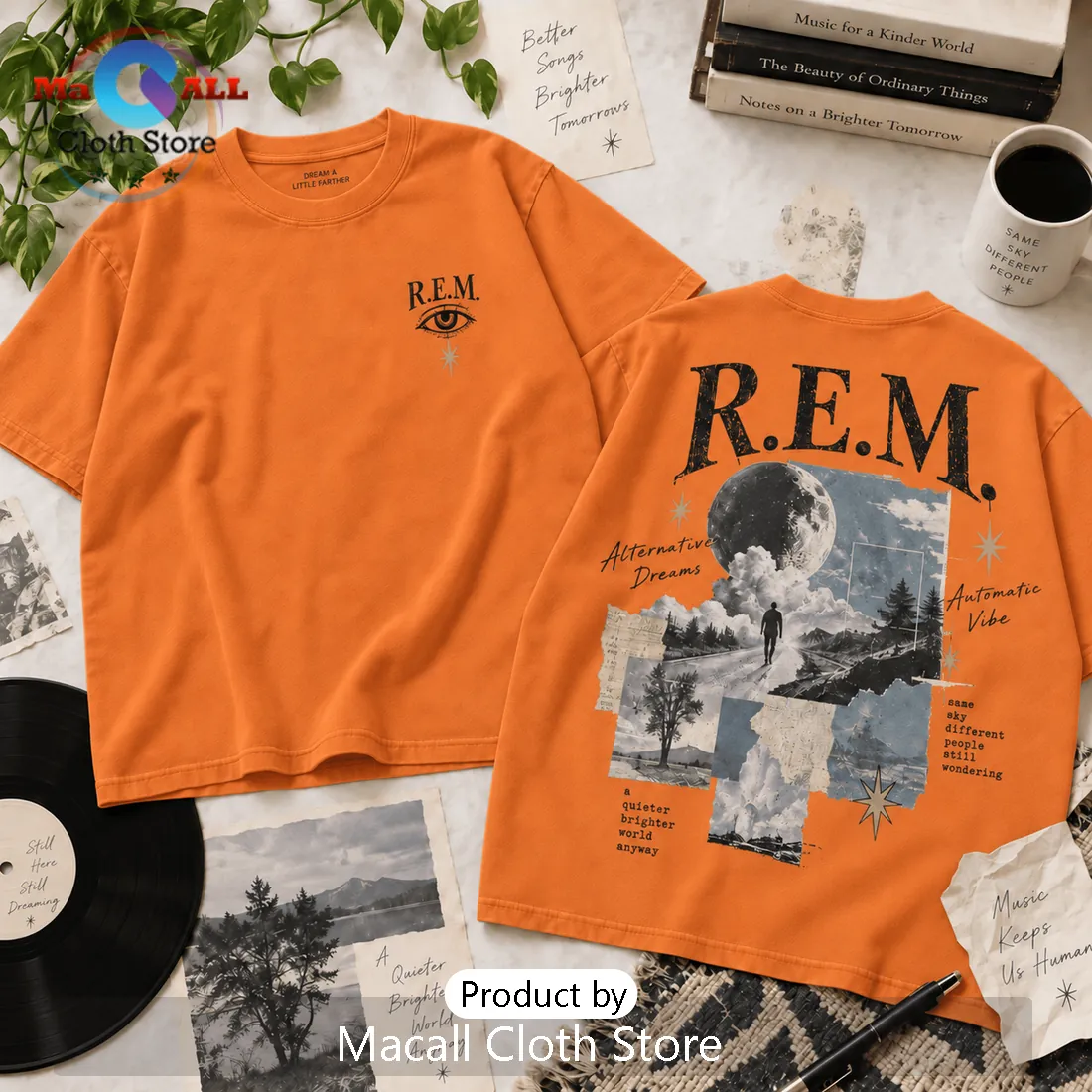 R.E.M. Vintage Black Washed Shirt R.E.M. Vintage Black Washed Shirt