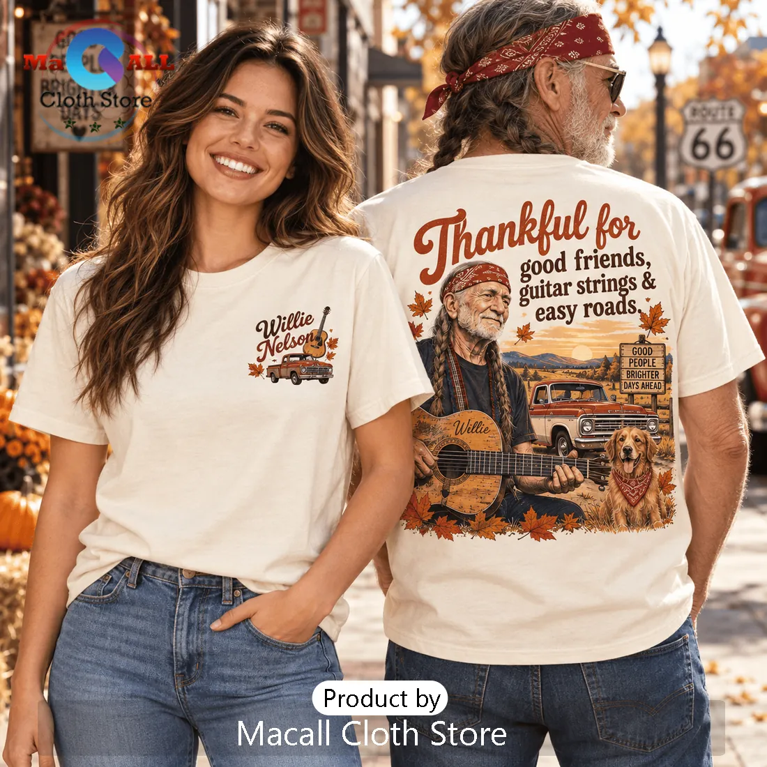 Willie Nelson Cream Thanksgiving T-Shirt Willie Nelson Cream Thanksgiving T-Shirt