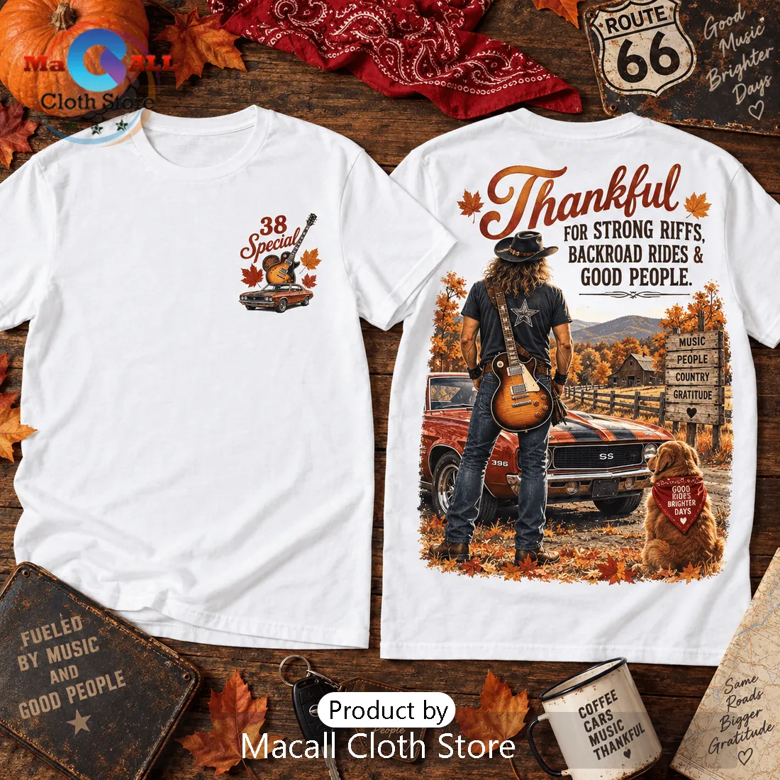 Special Southern Rock Thanksgiving White T-Shirt Special Southern Rock Thanksgiving White T-Shirt