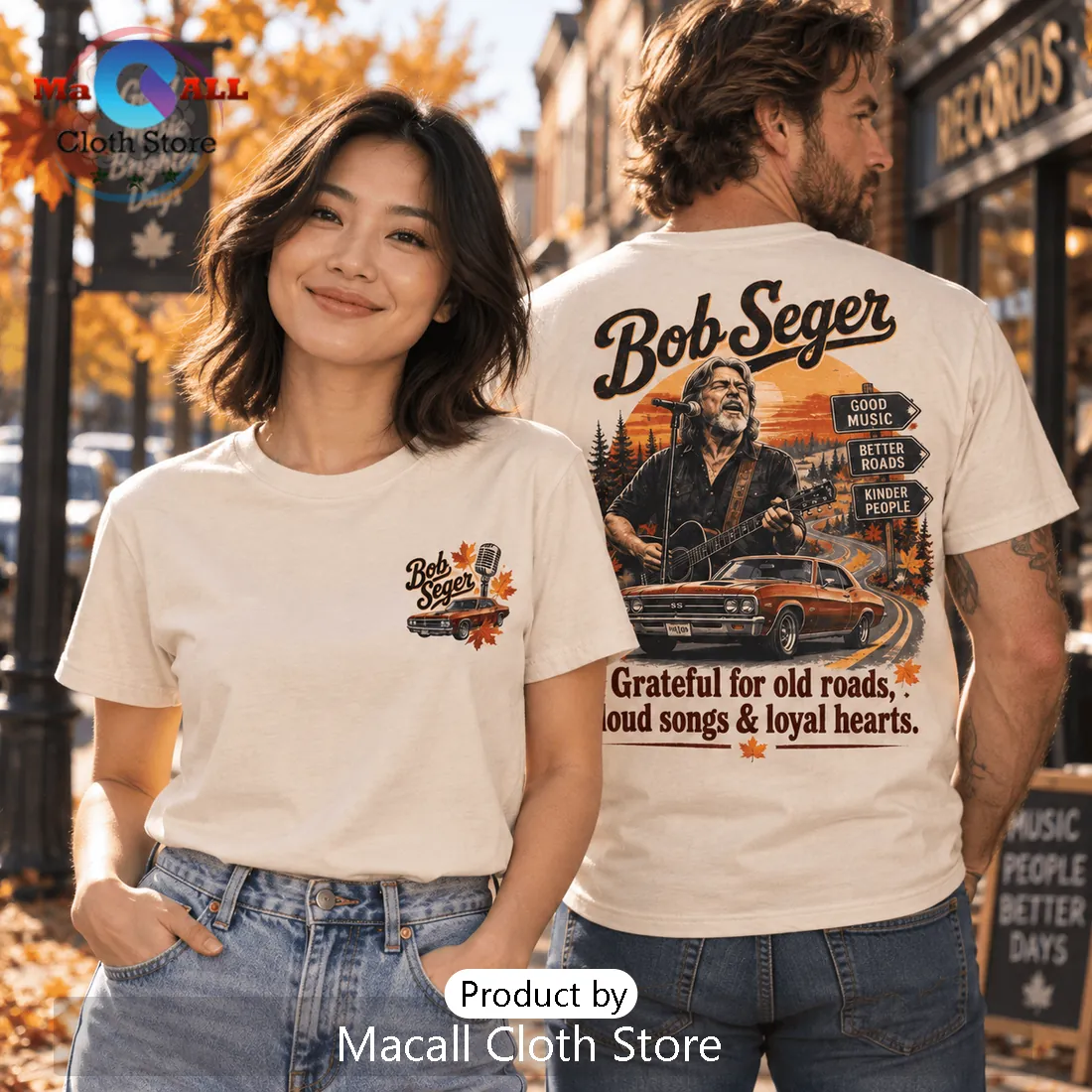 Bob Seger Fall Autumn Music T-Shirt Bob Seger Fall Autumn Music T-Shirt