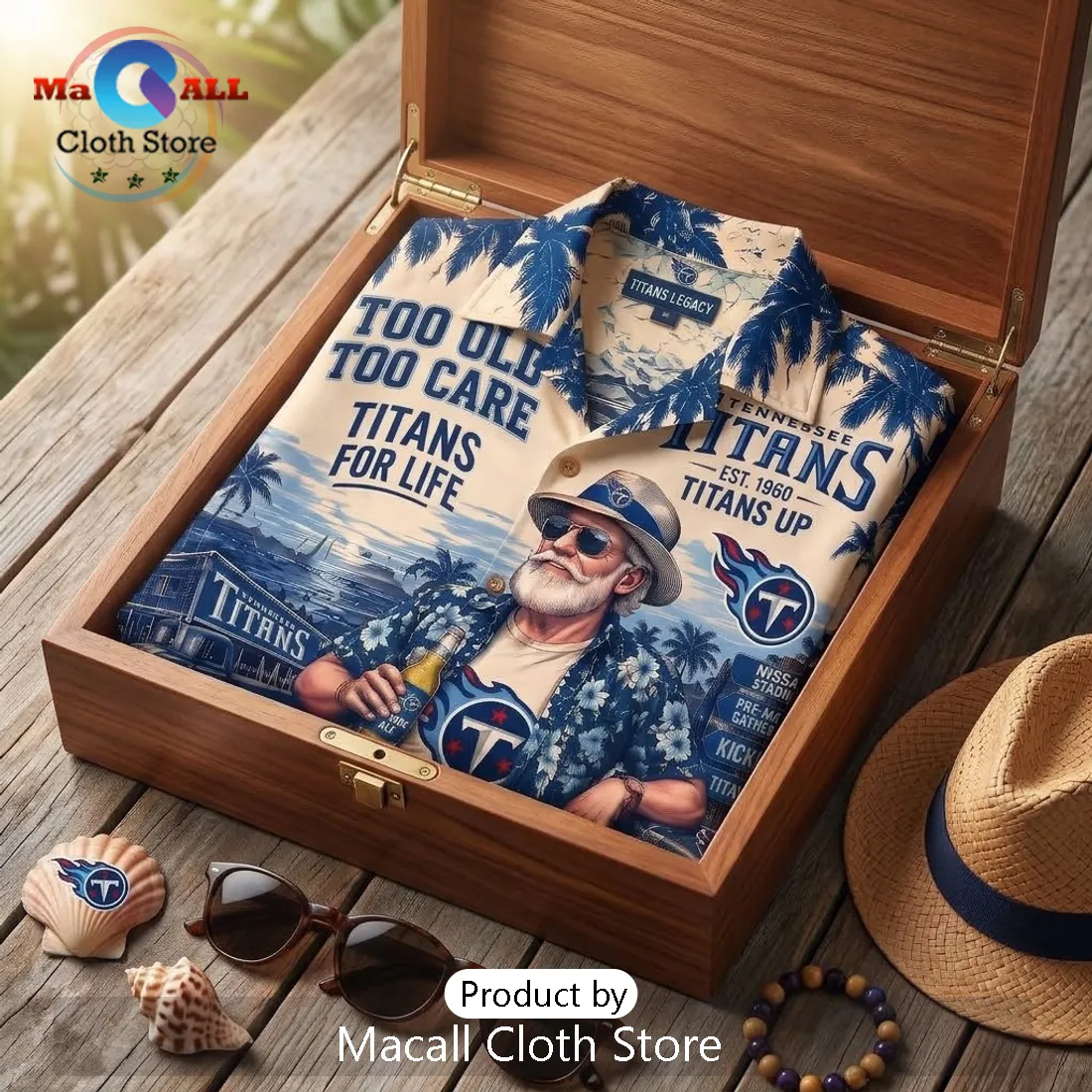 Tennessee Titans Too Old Too Care Hawaiian Shirt Tennessee Titans Too Old Too Care Hawaiian Shirt