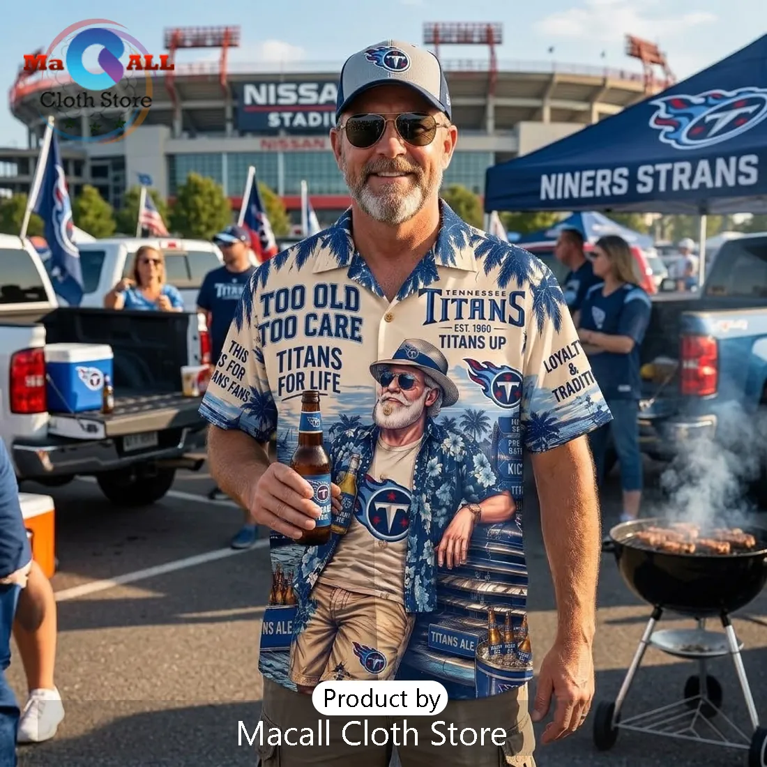 Tennessee Titans Too Old Too Care Hawaiian Shirt Tennessee Titans Too Old Too Care Hawaiian Shirt