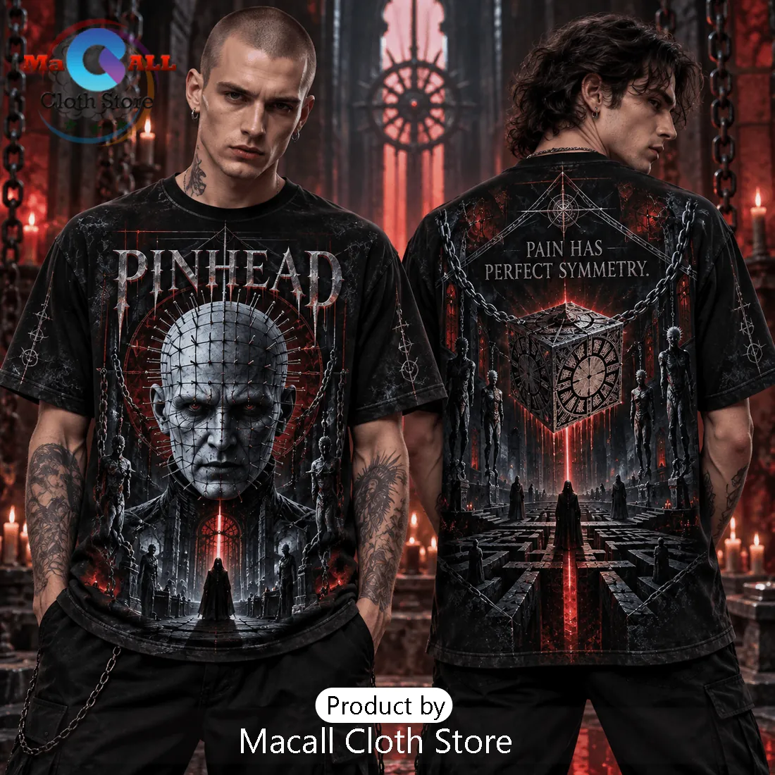 Hellraiser Pinhead Pain Has Perfect Symmetry Shirt Hellraiser Pinhead Pain Has Perfect Symmetry Shirt
