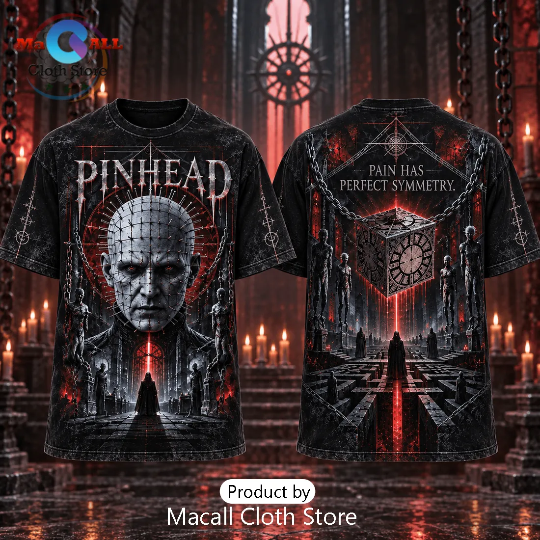 Hellraiser Pinhead Pain Has Perfect Symmetry Shirt Hellraiser Pinhead Pain Has Perfect Symmetry Shirt