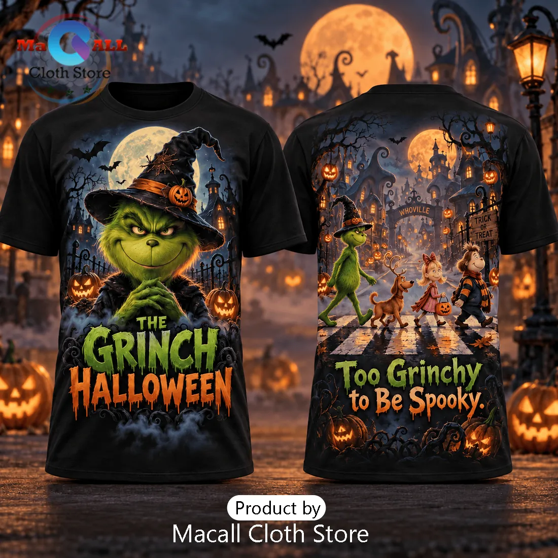 The Grinch Witch Hat Halloween T-Shirt The Grinch Witch Hat Halloween T-Shirt