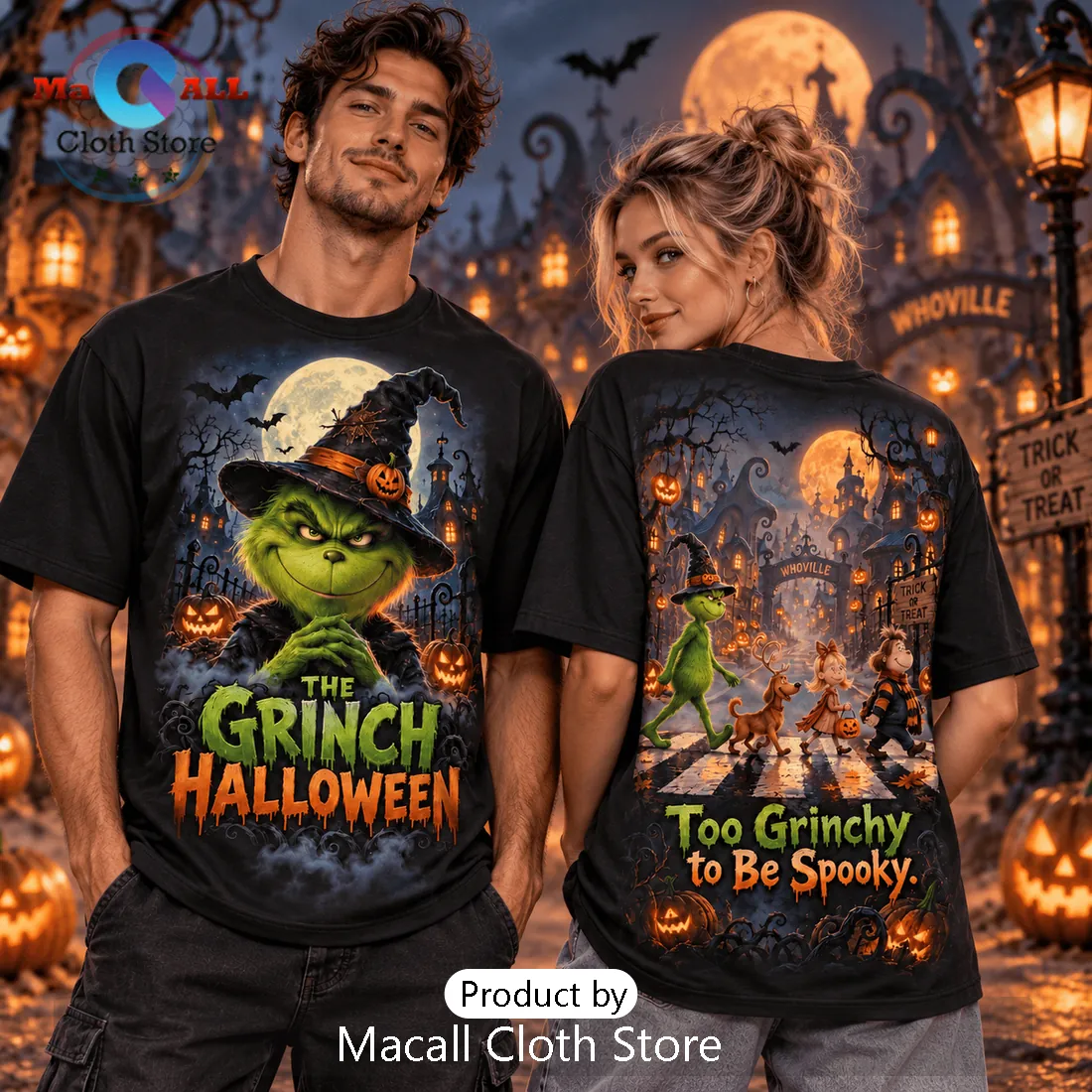 The Grinch Witch Hat Halloween T-Shirt The Grinch Witch Hat Halloween T-Shirt