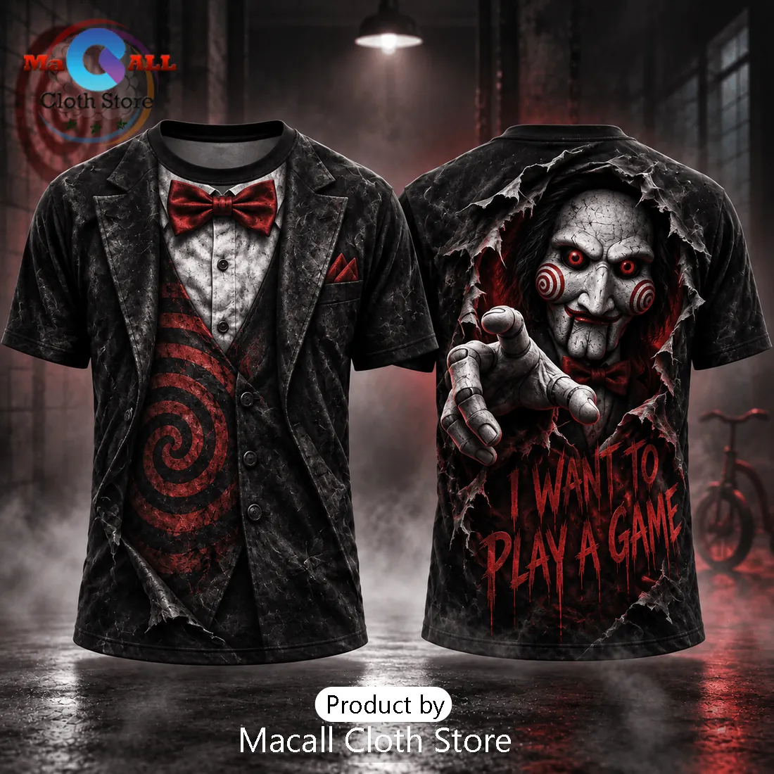 Saw Billy The Puppet Suit T-Shirt