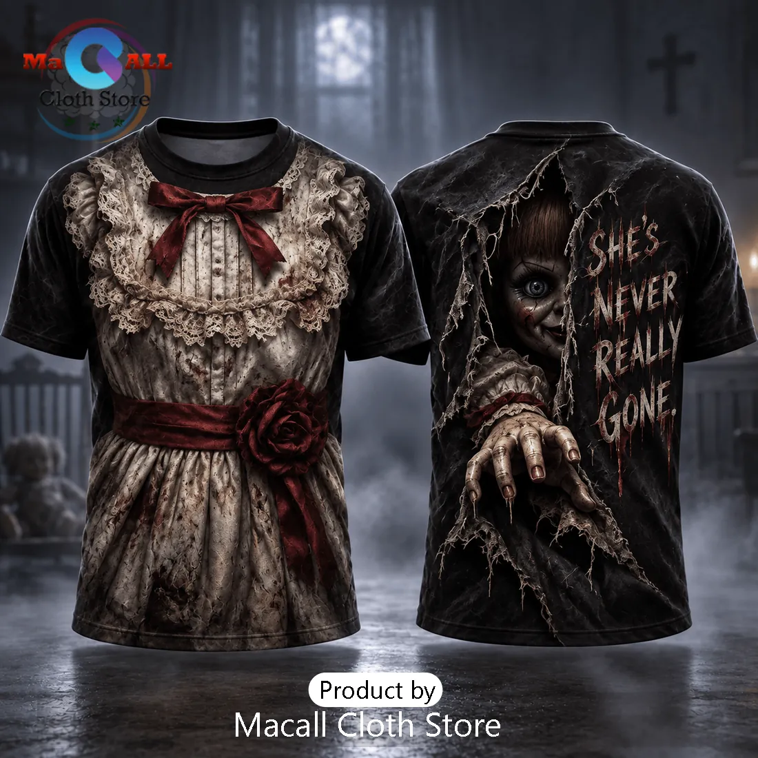 Annabelle She’s Never Really Gone Horror T-Shirt