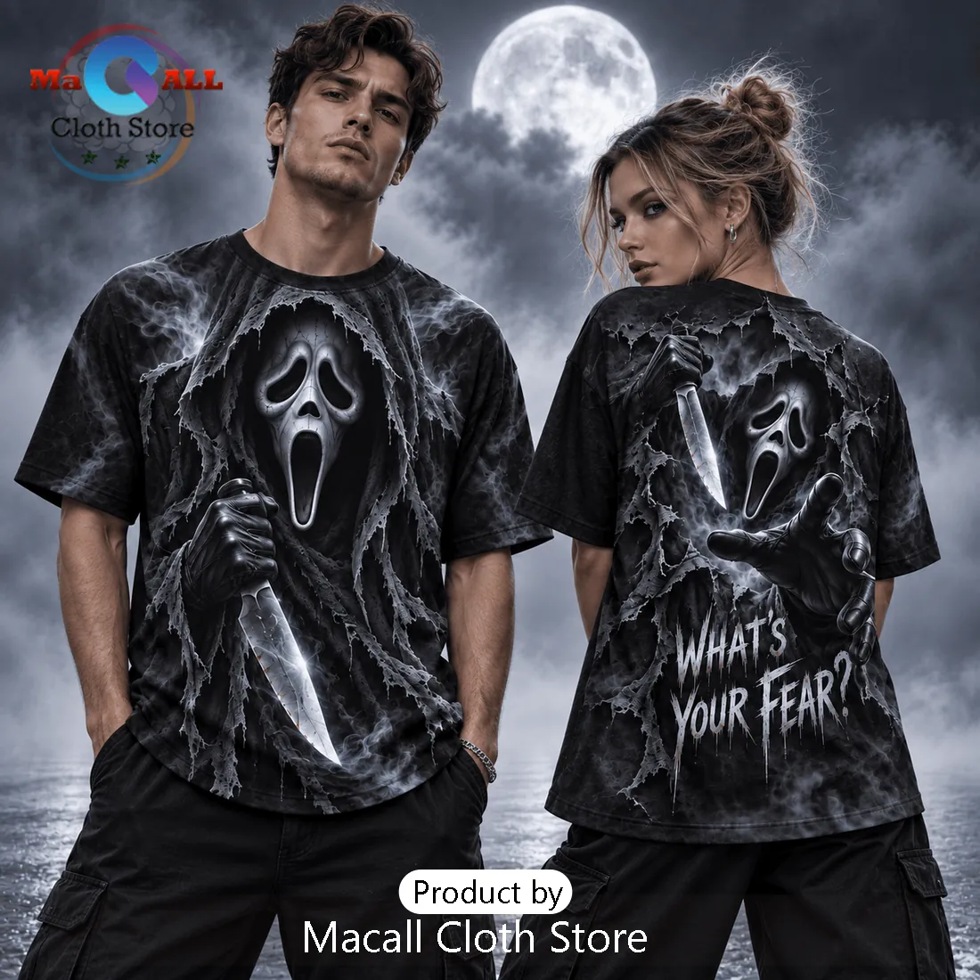 Ghostface Whats Your Fear Slasher T-Shirt Ghostface Whats Your Fear Slasher T-Shirt