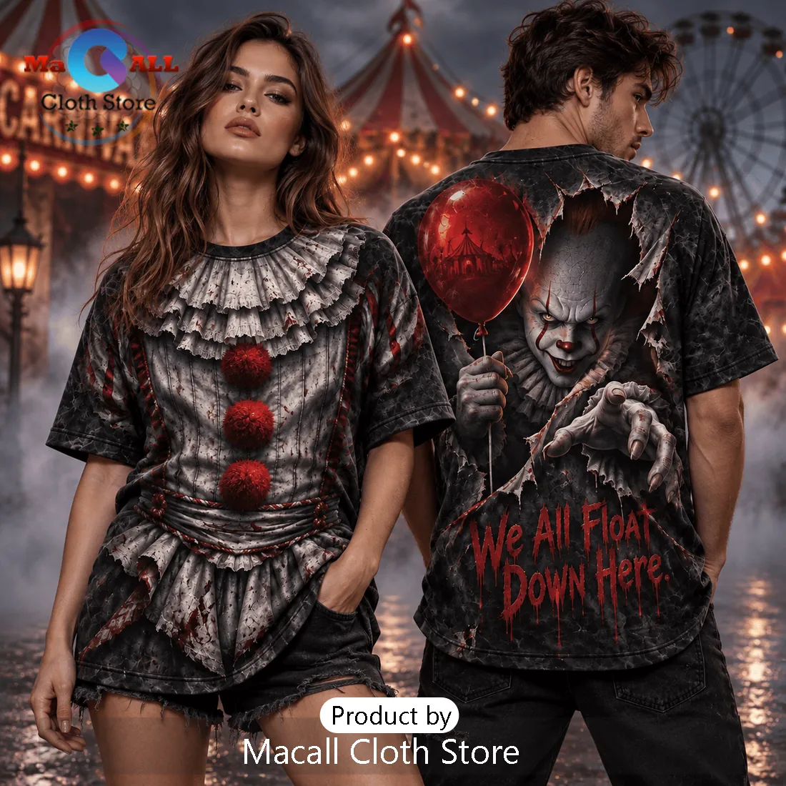 Pennywise We All Float Down Here T-Shirt Pennywise We All Float Down Here T-Shirt