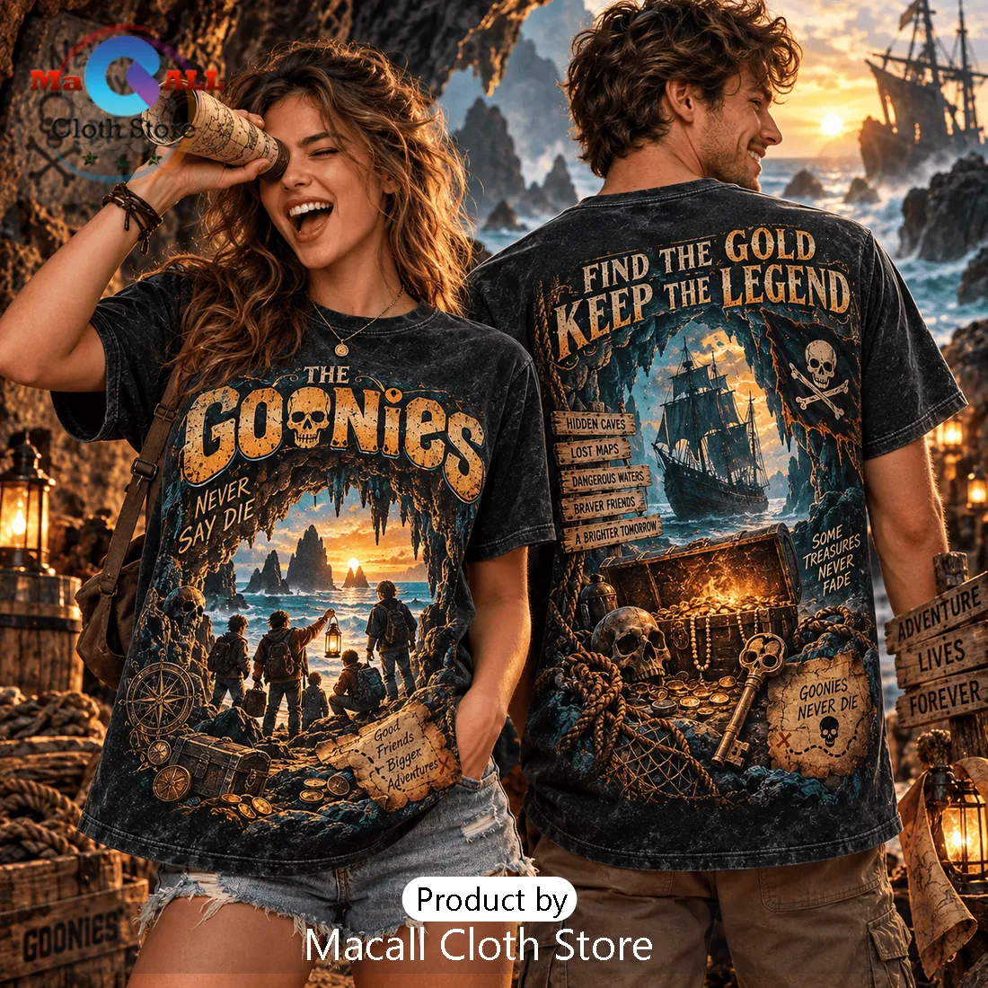 The Goonies Find The Gold Mineral Wash Shirt The Goonies Find The Gold Mineral Wash Shirt