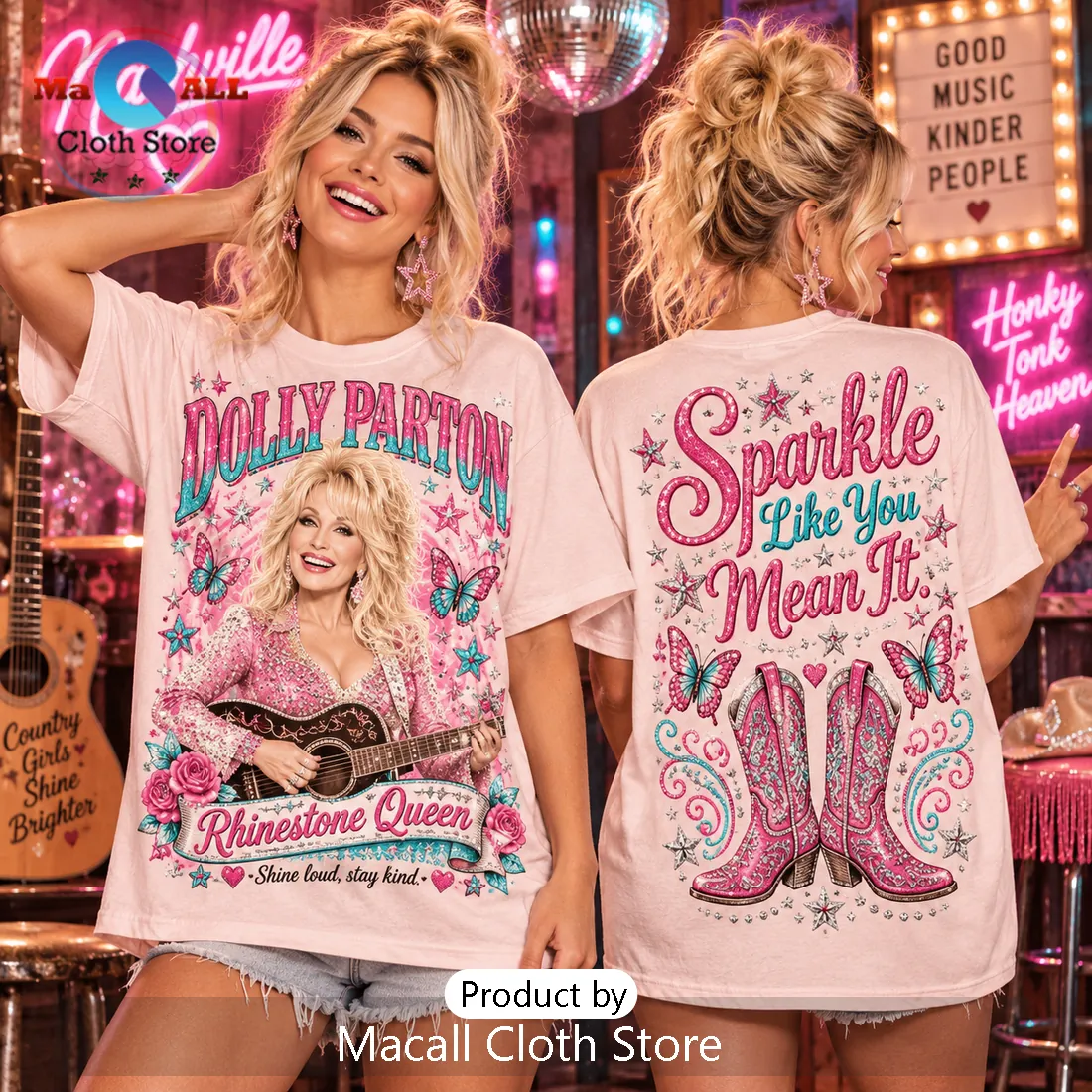 Dolly Parton Sparkle Rhinestone Cowgirl Shirt Dolly Parton Sparkle Rhinestone Cowgirl Shirt