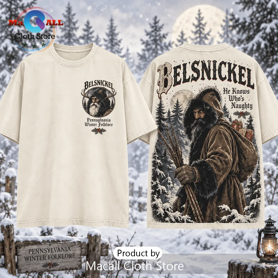 Belsnickel He Knows Who Is Naughty Shirt Belsnickel He Knows Who Is Naughty Shirt