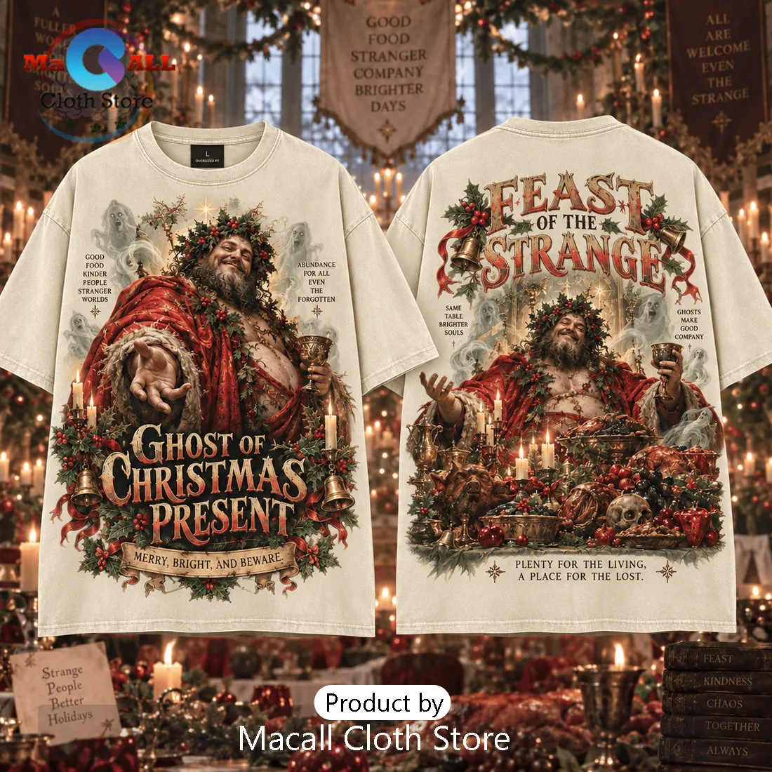 Ghost of Christmas Present Gothic Feast Shirt Ghost of Christmas Present Gothic Feast Shirt