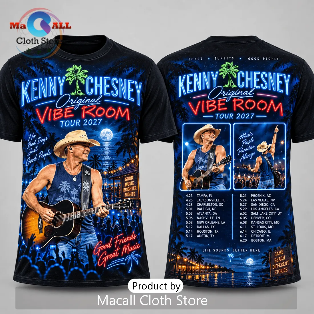 Kenny Chesney Vibe Room Tour 2027 Black Shirt Kenny Chesney Vibe Room Tour 2027 Black Shirt