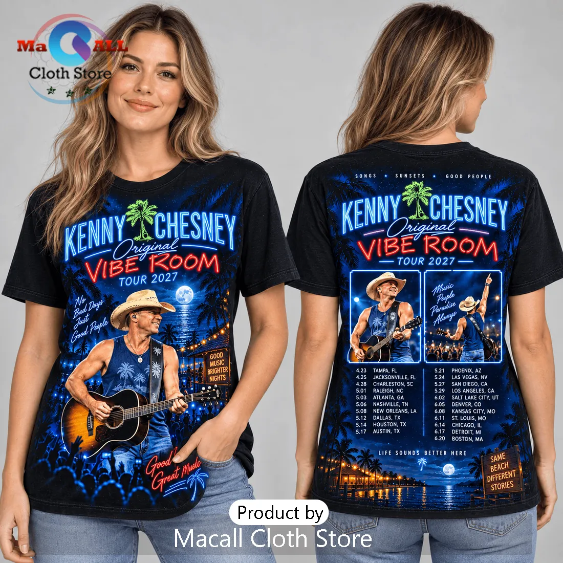 Kenny Chesney Vibe Room Tour 2027 Black Shirt Kenny Chesney Vibe Room Tour 2027 Black Shirt