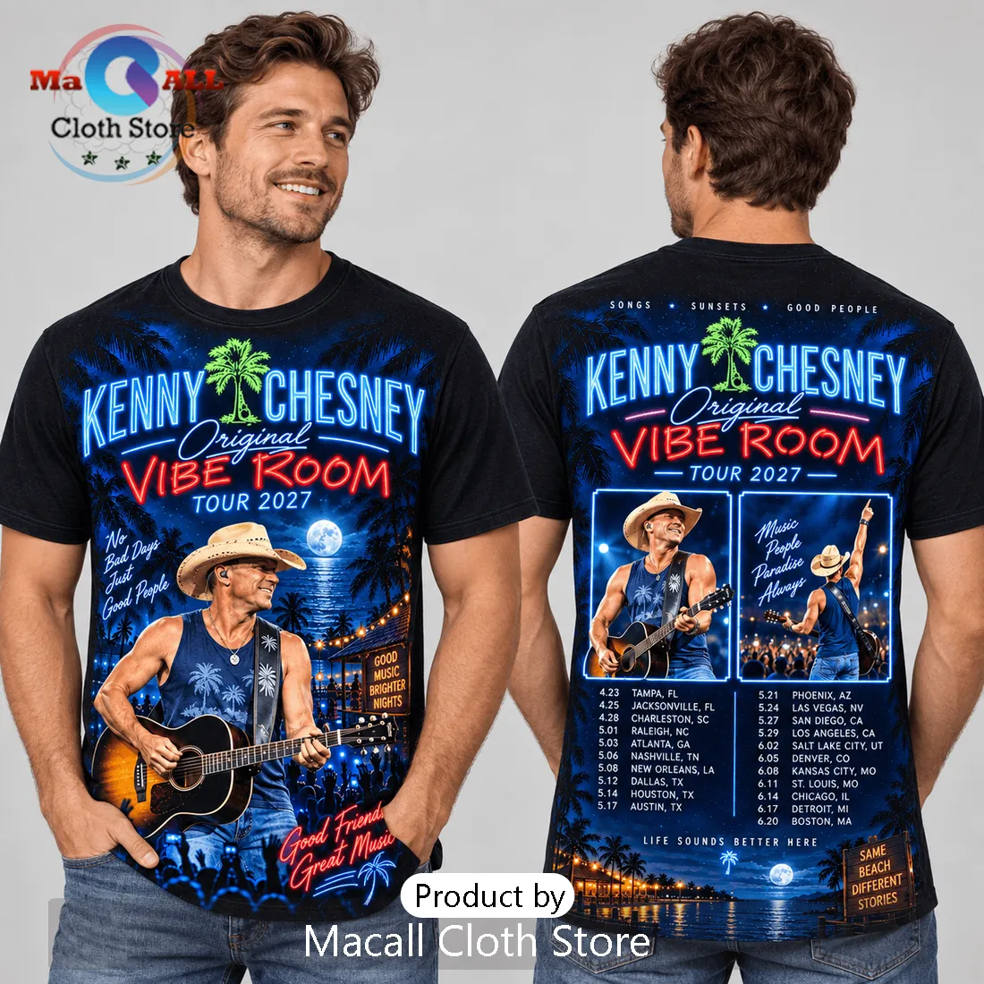 Kenny Chesney Vibe Room Tour 2027 Black Shirt Kenny Chesney Vibe Room Tour 2027 Black Shirt