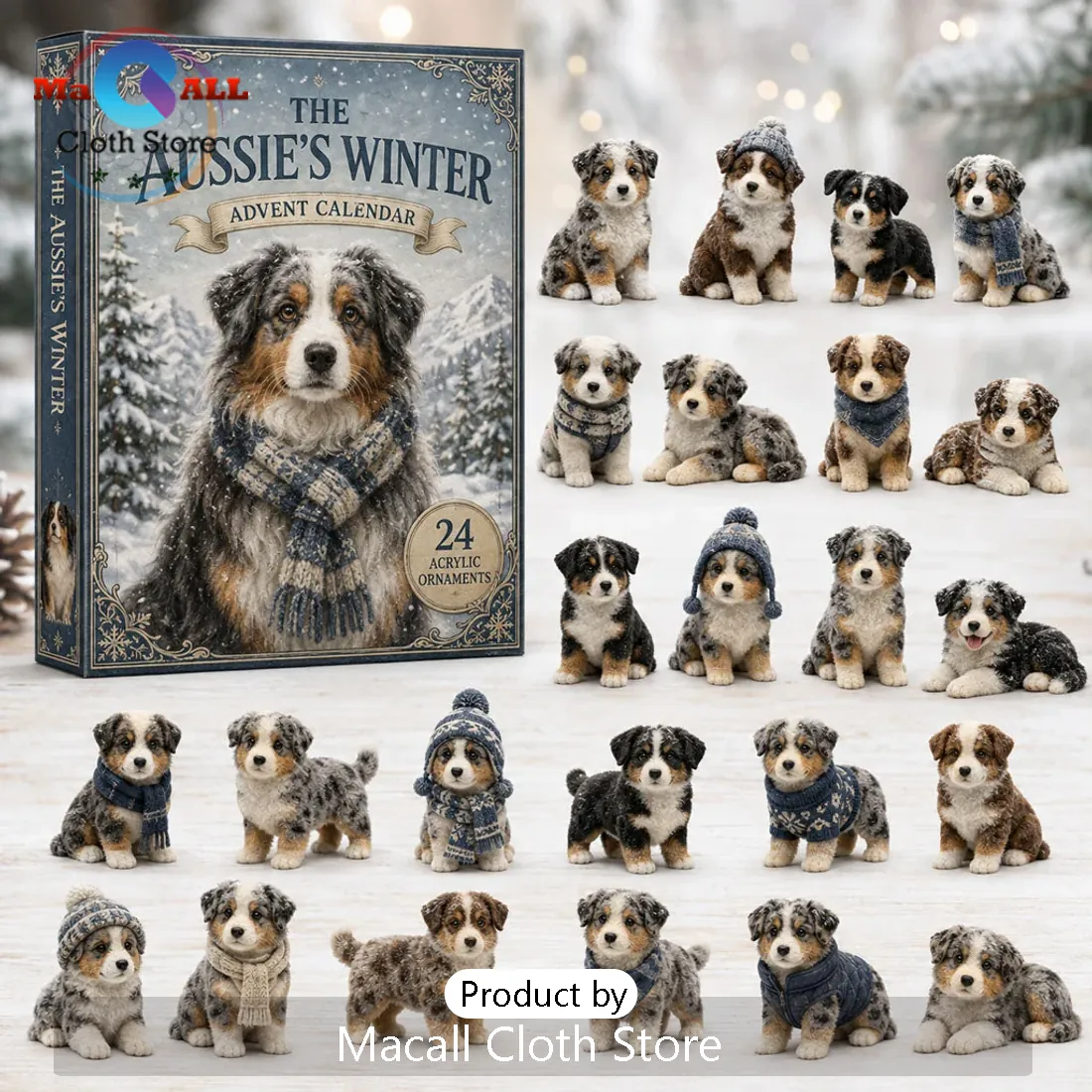 Winter Australian Shepherd Advent Calendar 2026