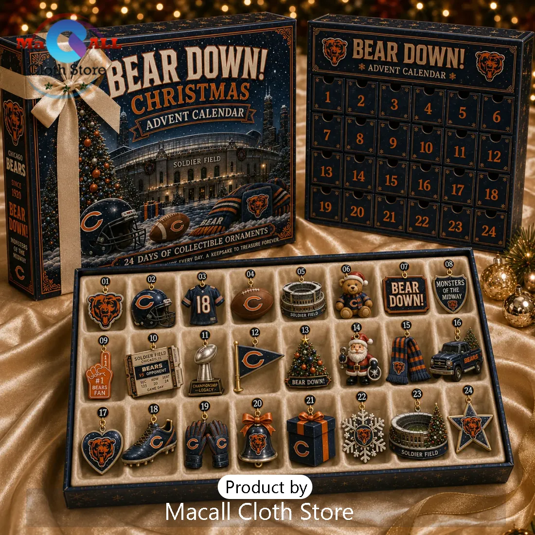Chicago Bears NFL Christmas Advent Calendar Chicago Bears NFL Christmas Advent Calendar