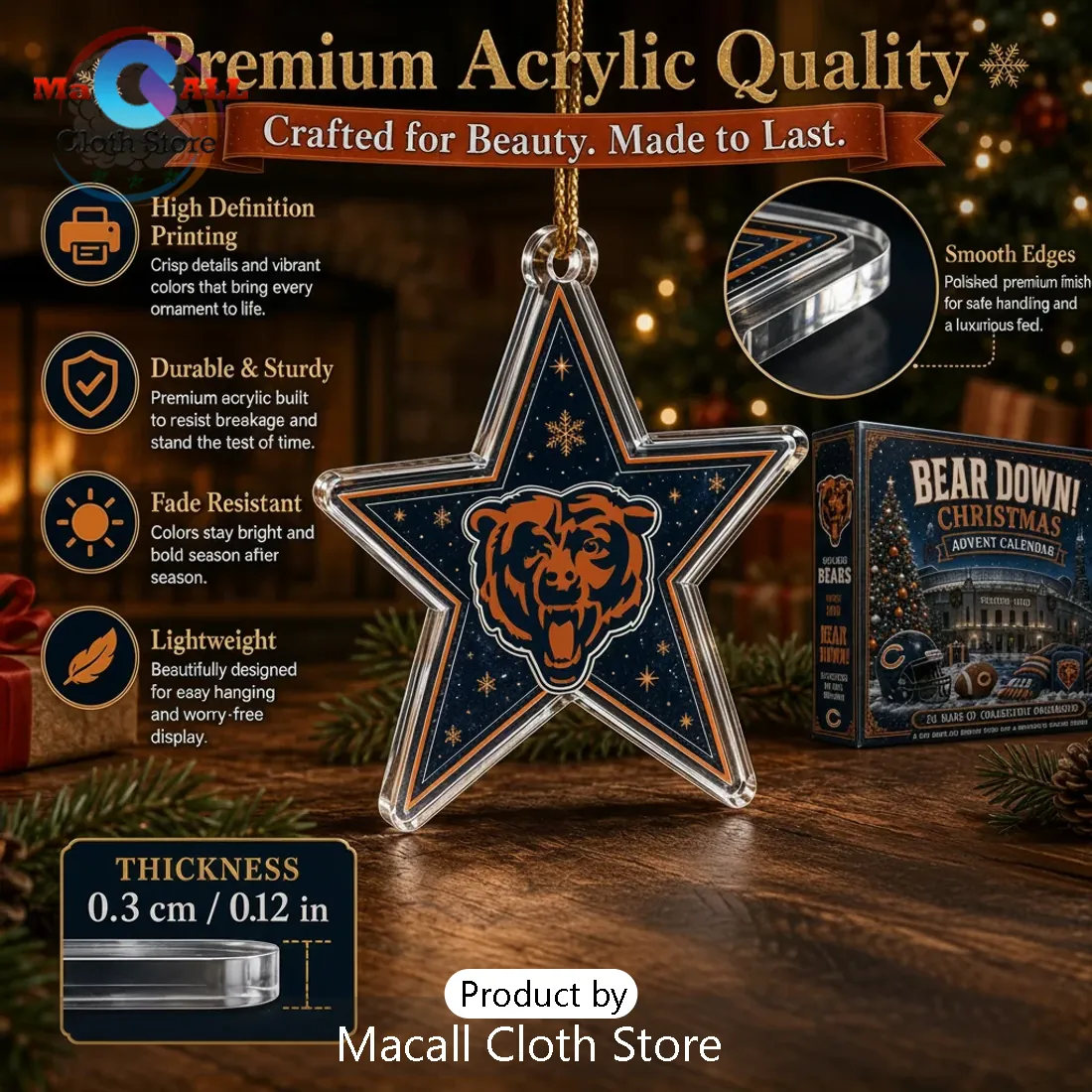 Chicago Bears NFL Christmas Advent Calendar Chicago Bears NFL Christmas Advent Calendar