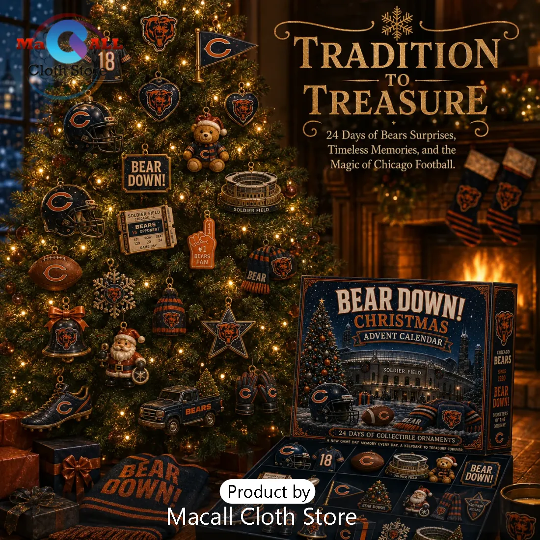 Chicago Bears NFL Christmas Advent Calendar Chicago Bears NFL Christmas Advent Calendar