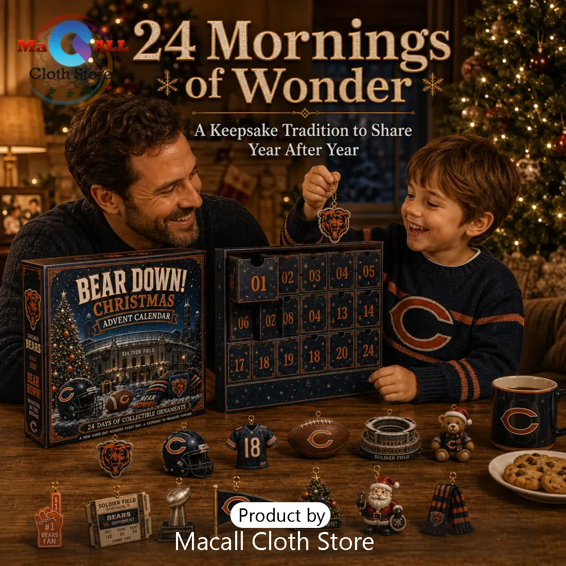 Chicago Bears NFL Christmas Advent Calendar Chicago Bears NFL Christmas Advent Calendar