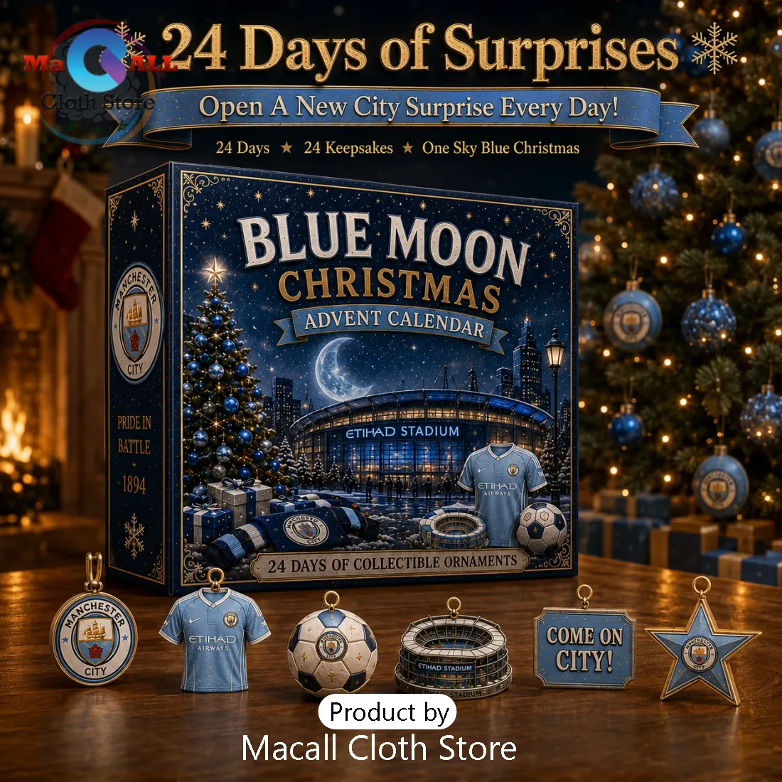 Manchester City Football Christmas Advent Calendar Manchester City Football Christmas Advent Calendar
