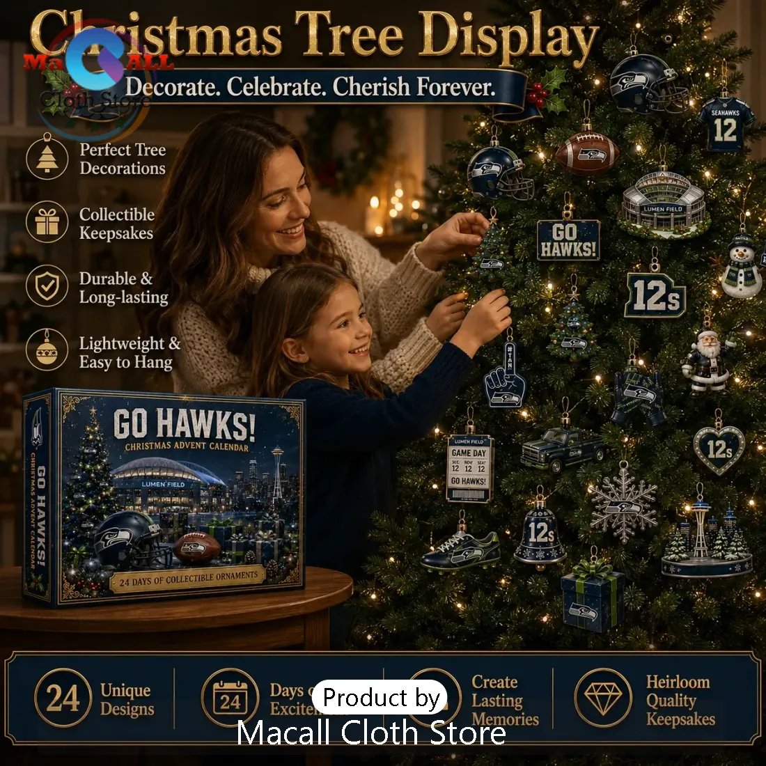 Seattle Seahawks Christmas Advent Calendar Seattle Seahawks Christmas Advent Calendar