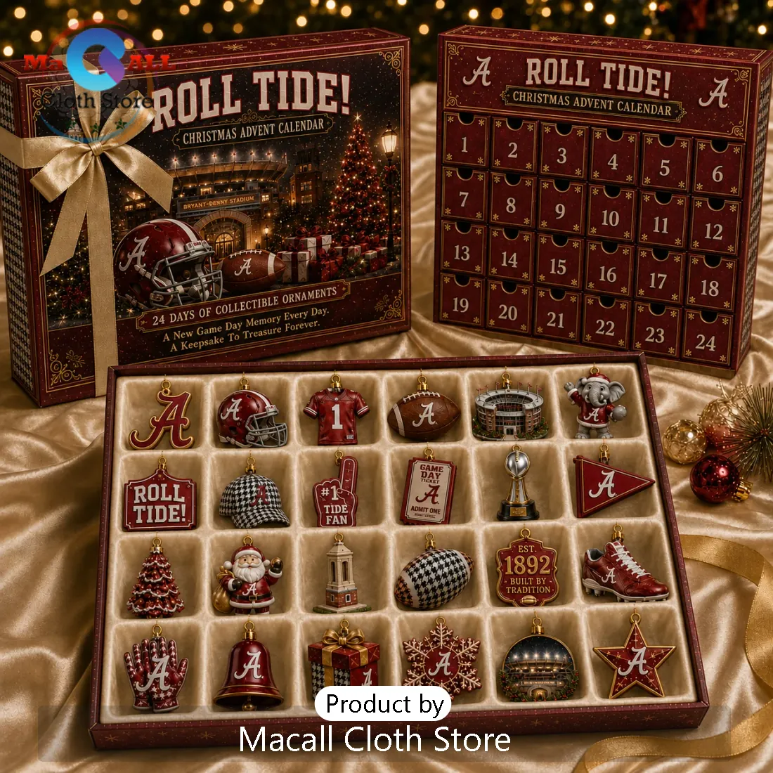 Alabama Crimson Tide Christmas Advent Calendar Alabama Crimson Tide Christmas Advent Calendar