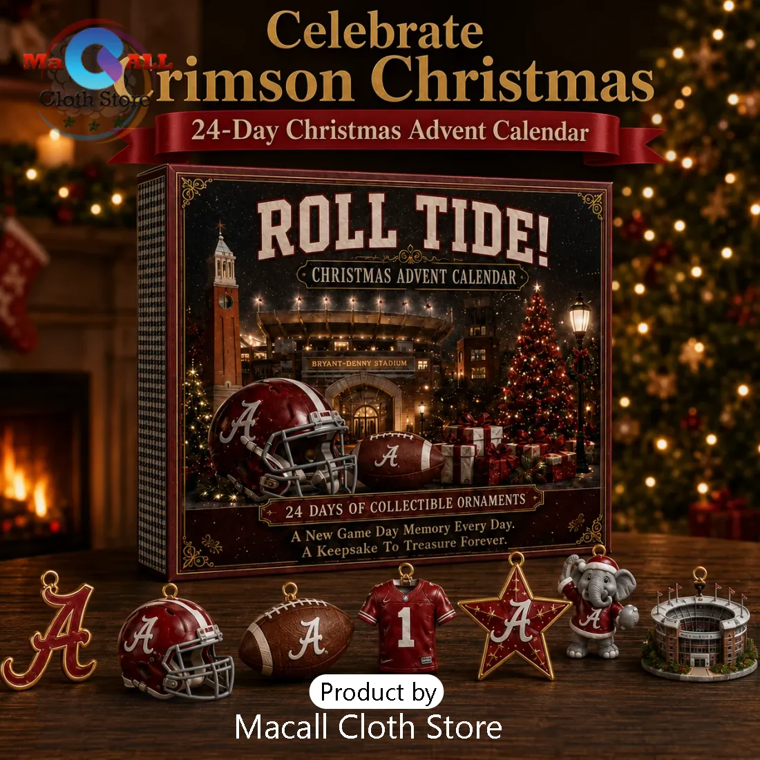 Alabama Crimson Tide Christmas Advent Calendar Alabama Crimson Tide Christmas Advent Calendar