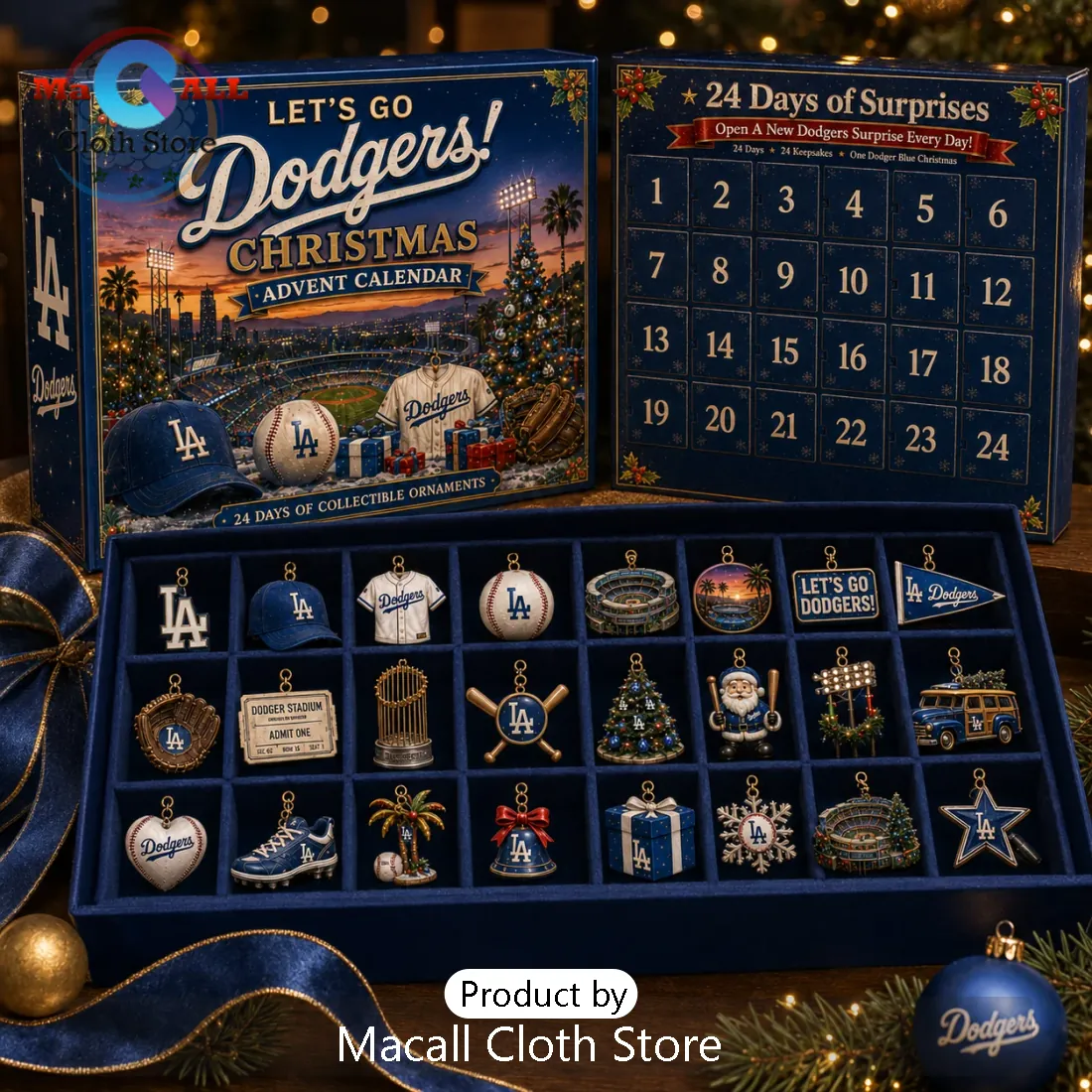 Los Angeles Dodgers Christmas Advent Calendar Los Angeles Dodgers Christmas Advent Calendar