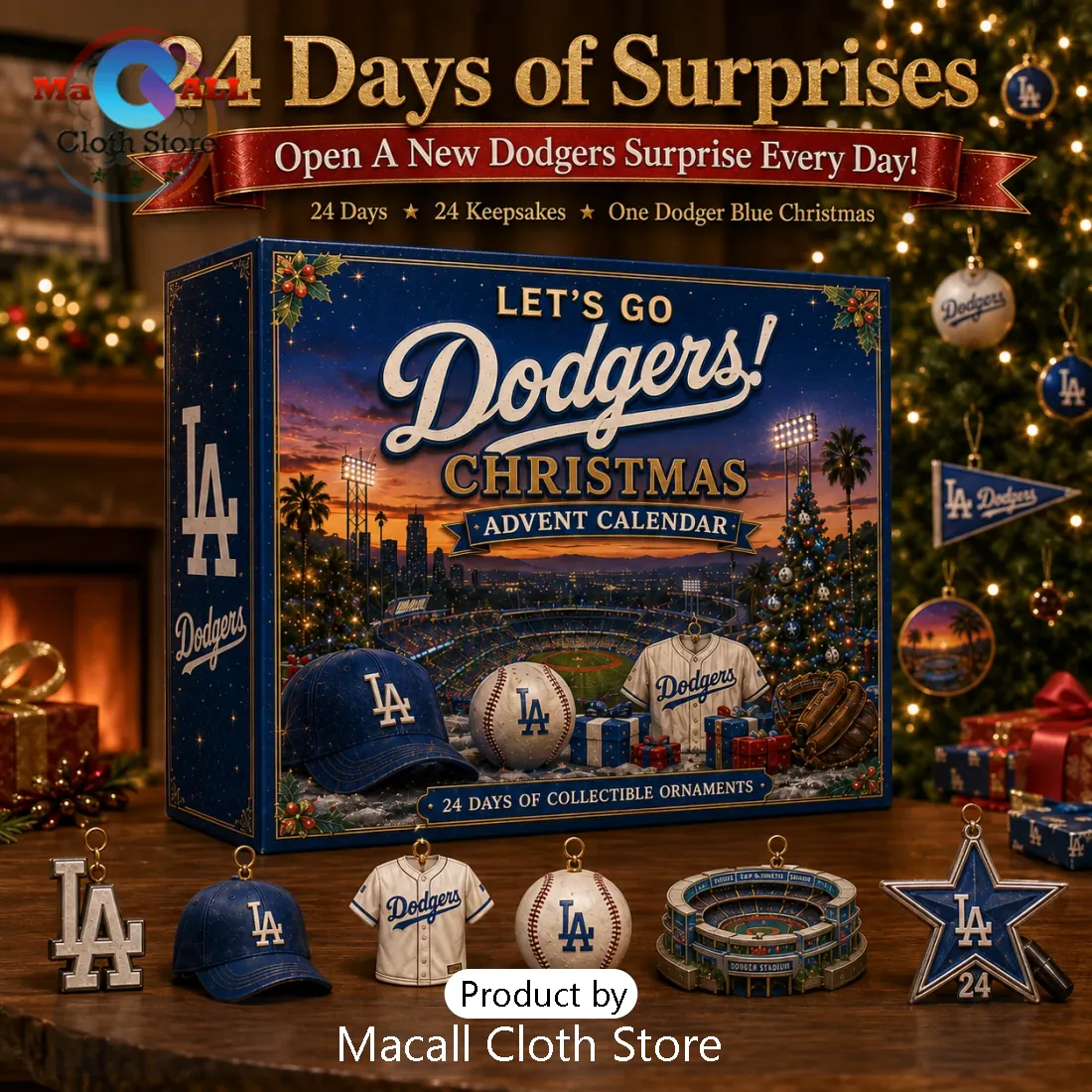 Los Angeles Dodgers Christmas Advent Calendar Los Angeles Dodgers Christmas Advent Calendar