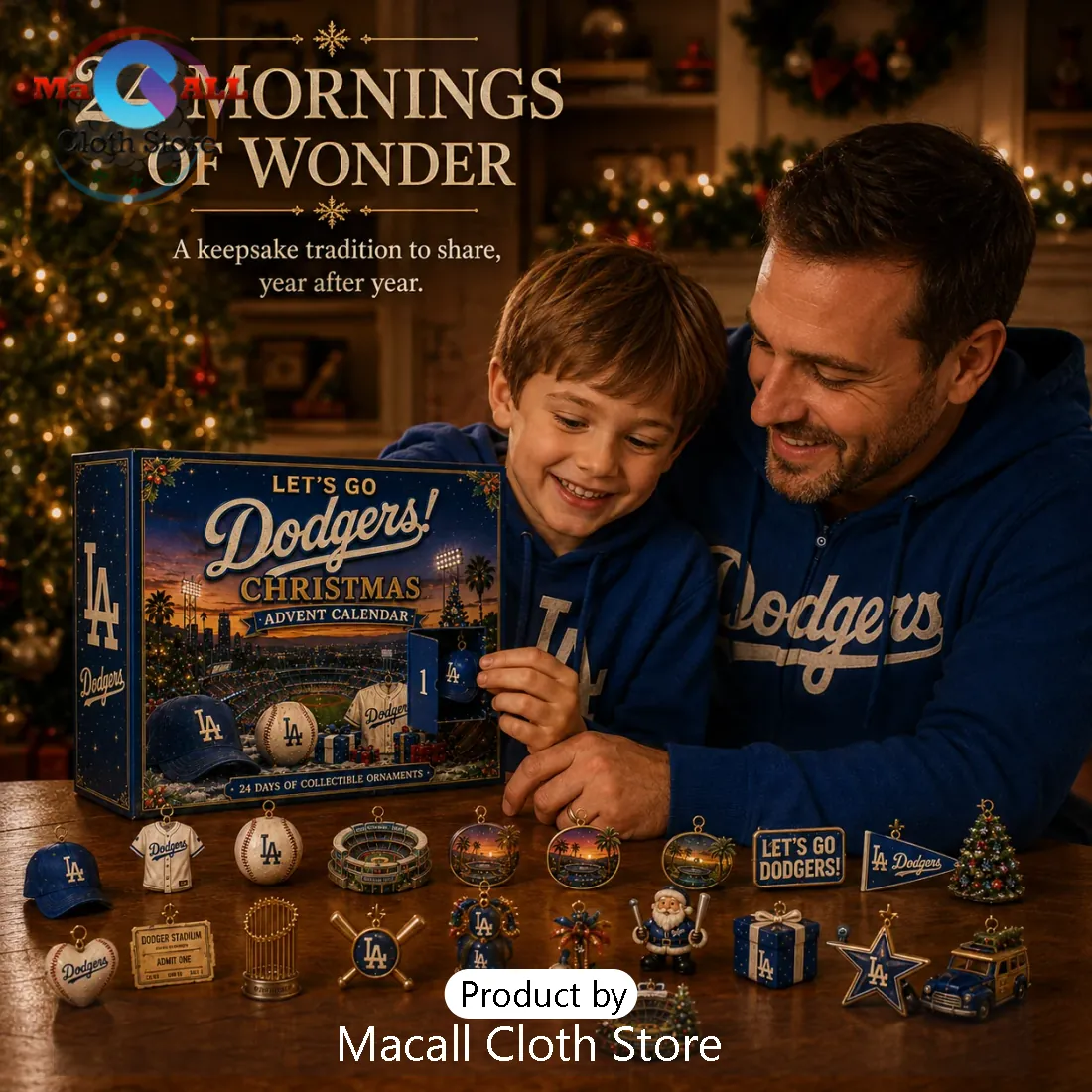Los Angeles Dodgers Christmas Advent Calendar Los Angeles Dodgers Christmas Advent Calendar