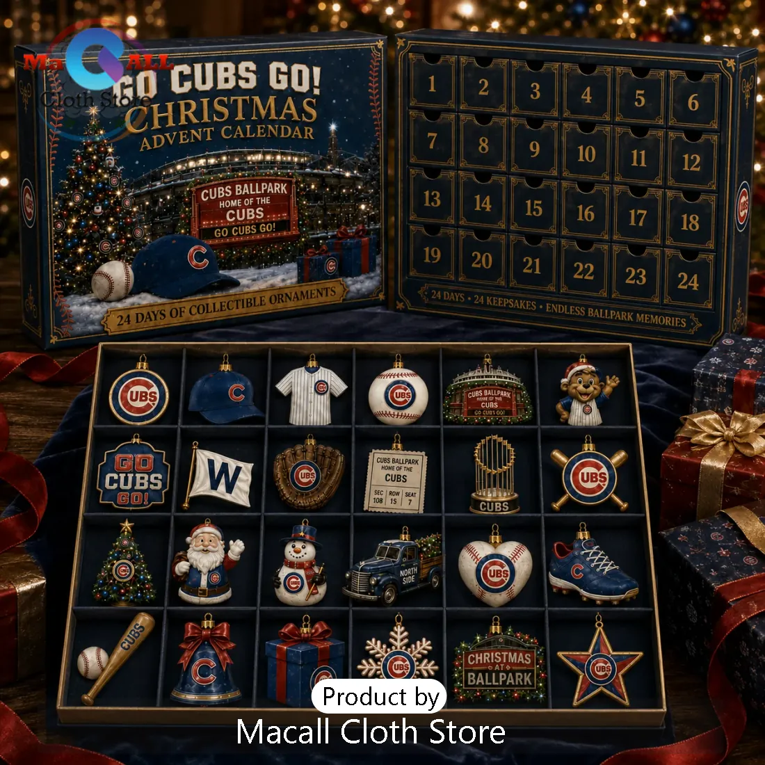 Chicago Cubs Baseball Christmas Advent Calendar Chicago Cubs Baseball Christmas Advent Calendar