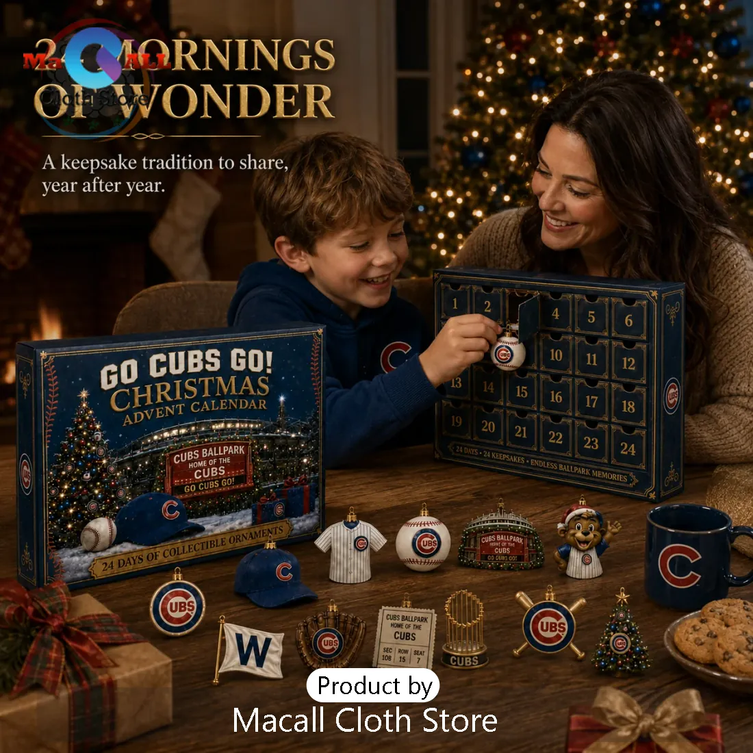 Chicago Cubs Baseball Christmas Advent Calendar Chicago Cubs Baseball Christmas Advent Calendar