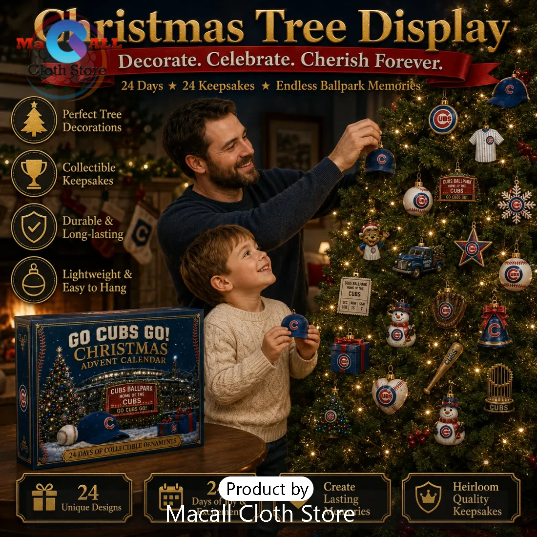 Chicago Cubs Baseball Christmas Advent Calendar Chicago Cubs Baseball Christmas Advent Calendar