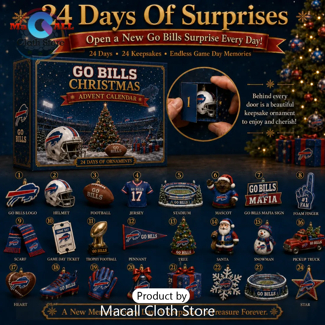 Buffalo Bills Christmas Advent Calendar Buffalo Bills Christmas Advent Calendar