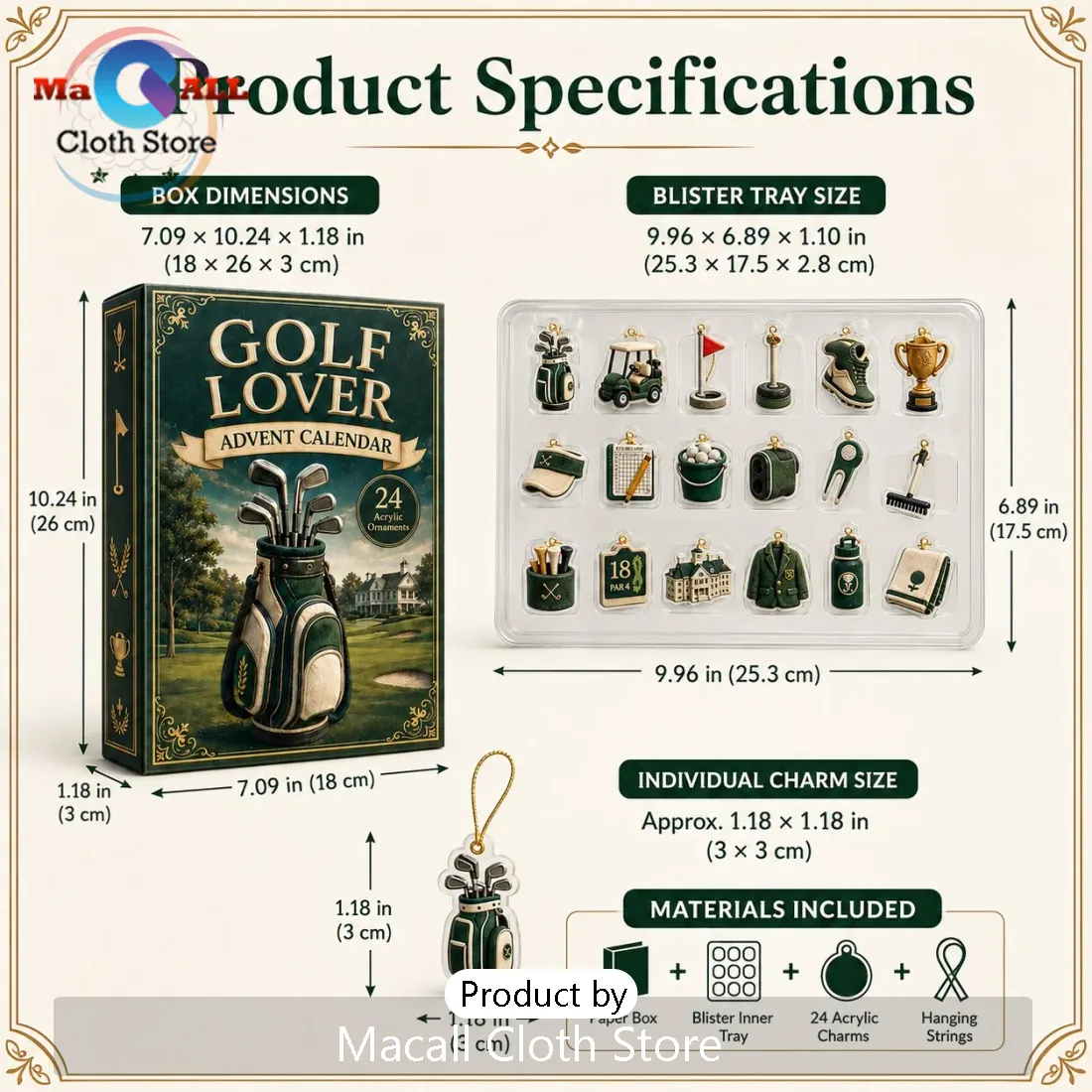 Golf Lover 24-Day Advent Calendar Golf Lover 24-Day Advent Calendar